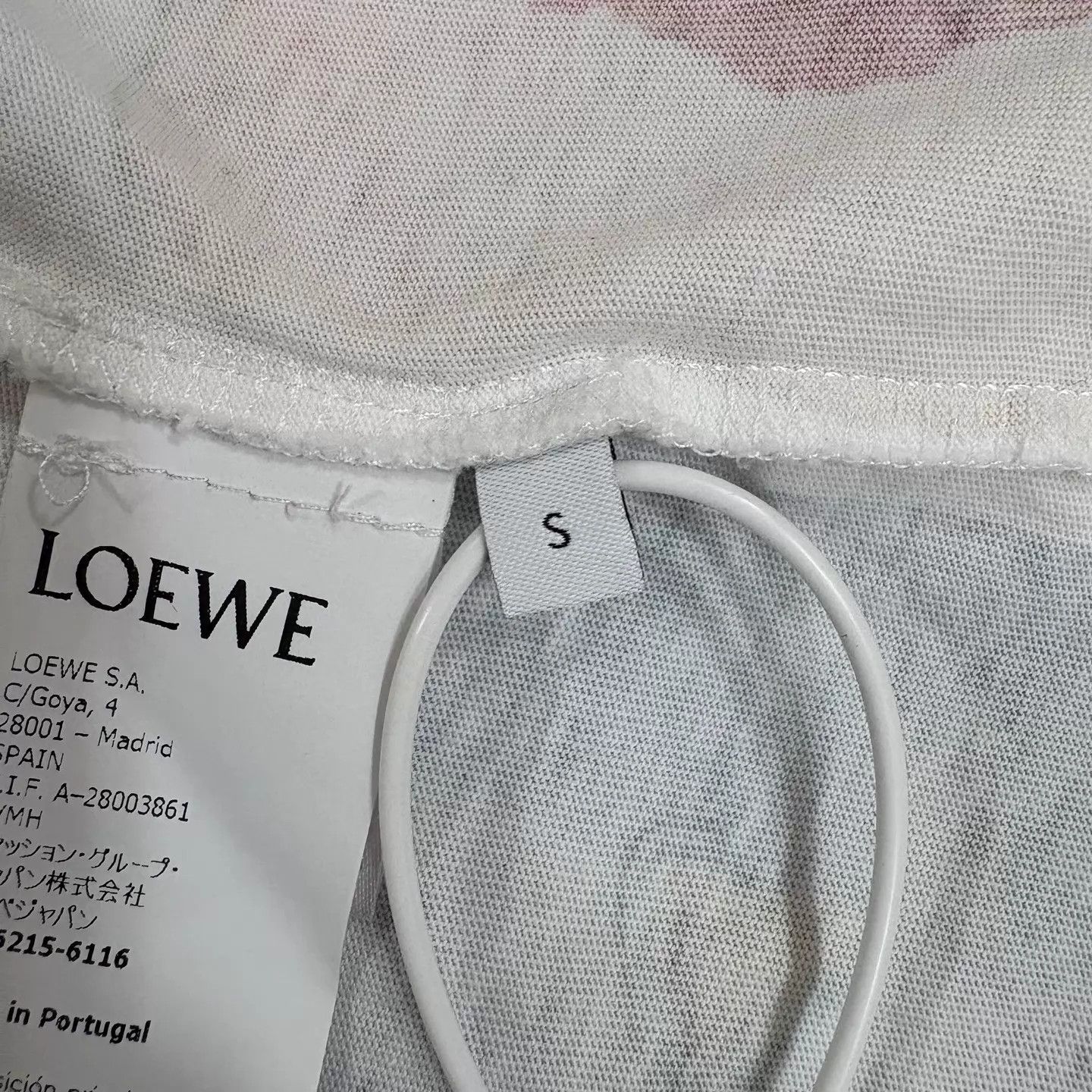 Louis Vuitton LOEWE FW21 Print Short Sleeve Tee Men's White S Size US S / EU 44-46 / 1 - 5 Thumbnail