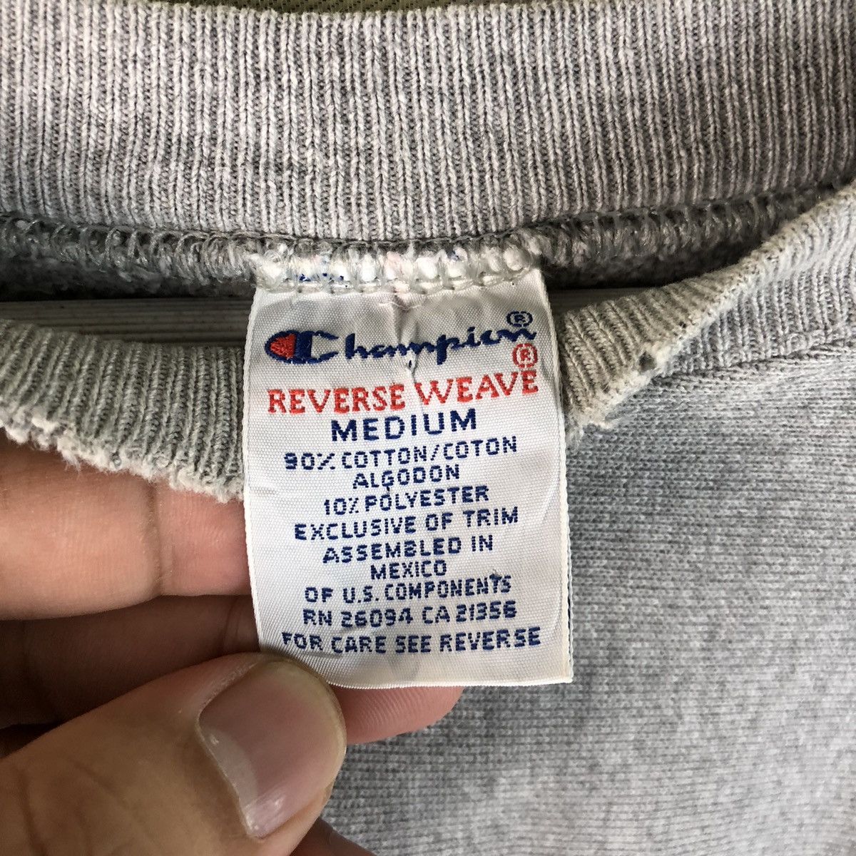 Champion × Vintage (Reverse Weave) Champion Grey Sweathshirt #7437 Size US M / EU 48-50 / 2 - 10 Thumbnail