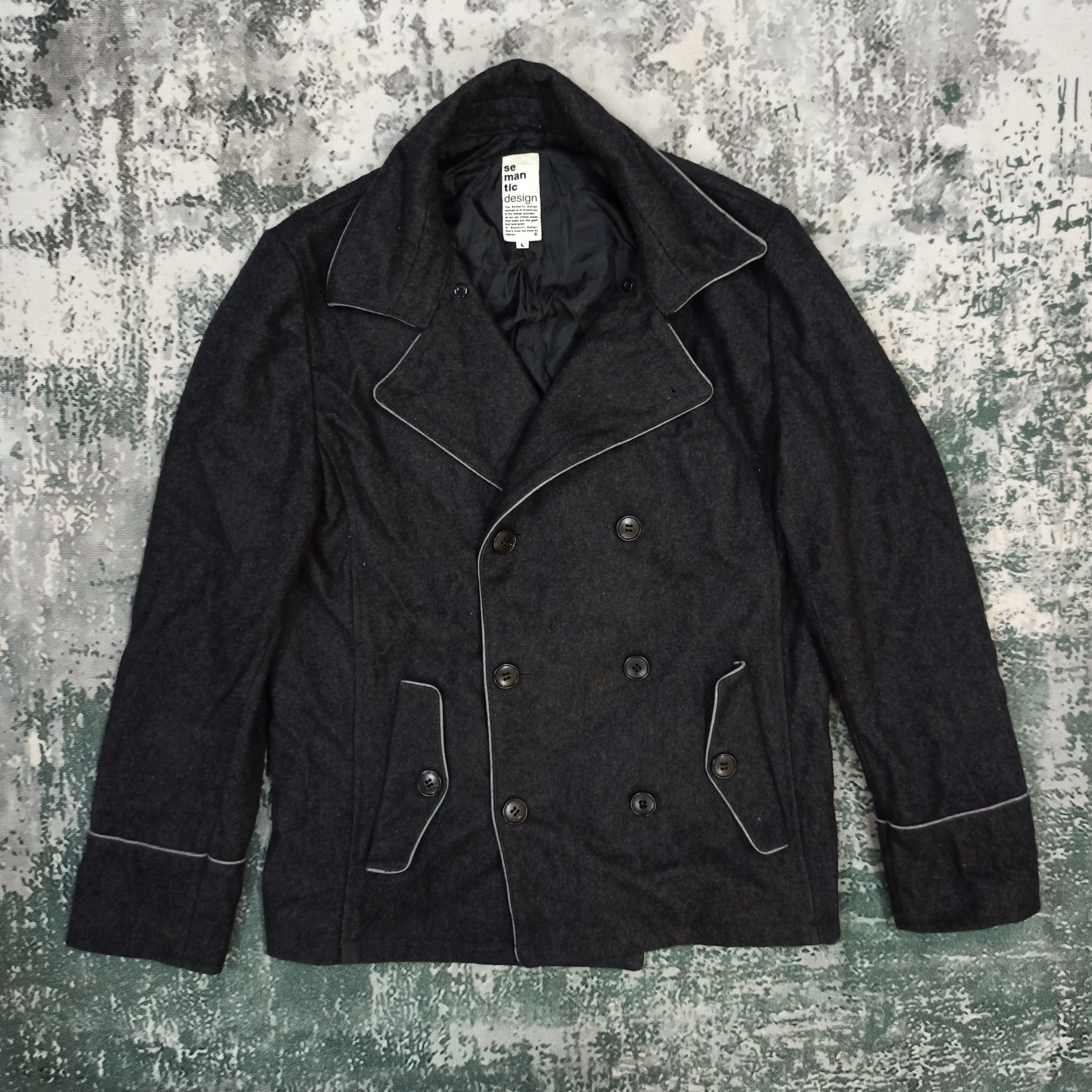 semanticdesign Semantic Design Double-Breasted Jacket - Size L Size US L / EU 52-54 / 3 - 2 Thumbnail