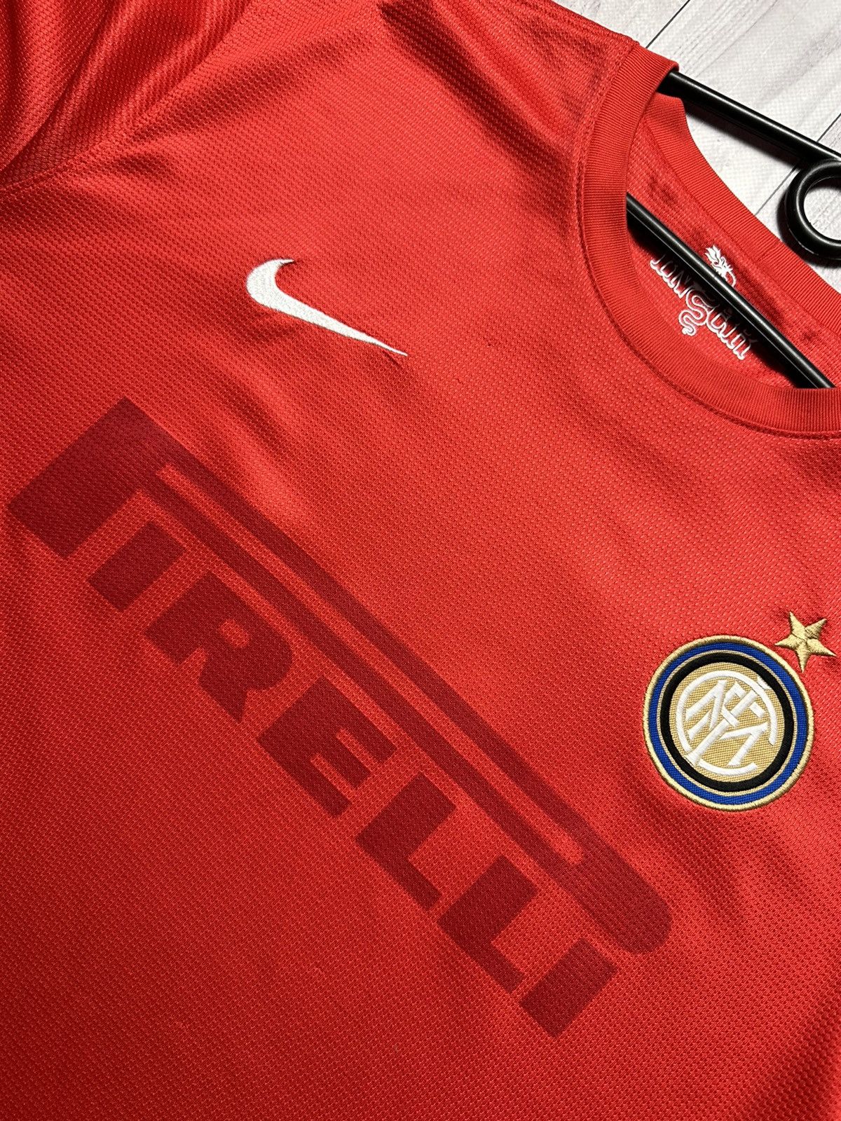 Nike × Vintage Vintage Inter Milan soccer jersey red size XXL rare Size US XXL / EU 58 / 5 - 5 Thumbnail
