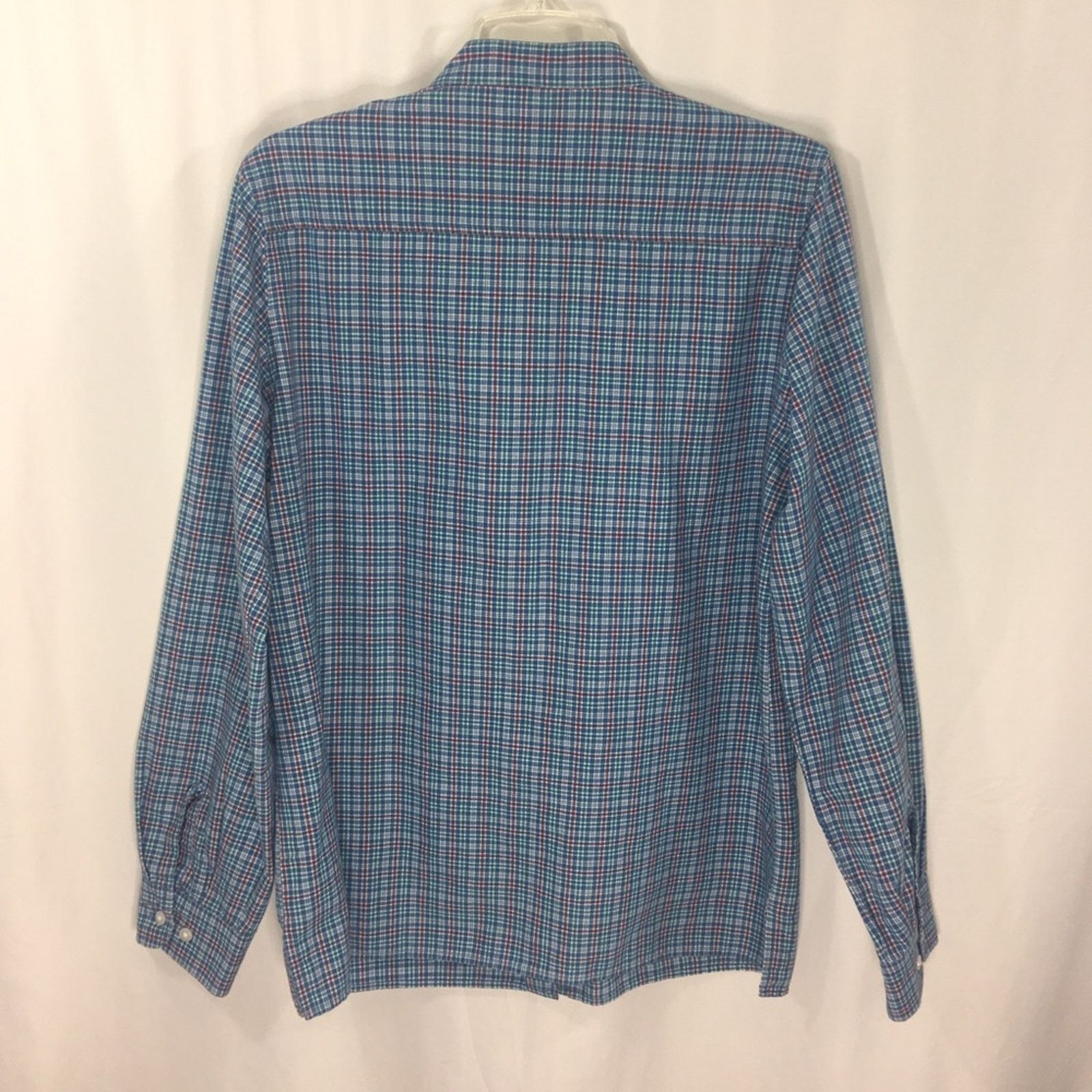 Orvis Orvis Women's Shirt Blouse Plaid Long Sleeve Size Medium Size US M / EU 48-50 / 2 - 2 Thumbnail