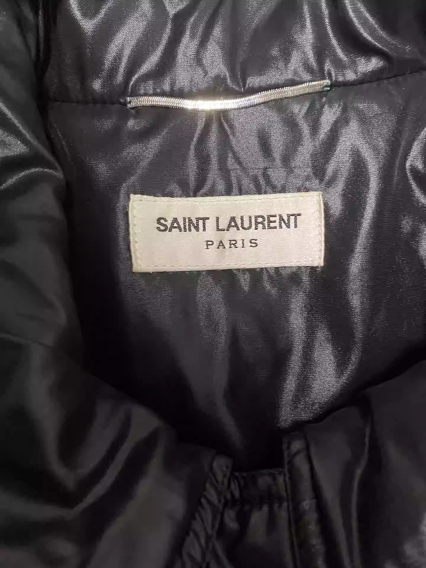 Saint Laurent Glossy cotton jacket