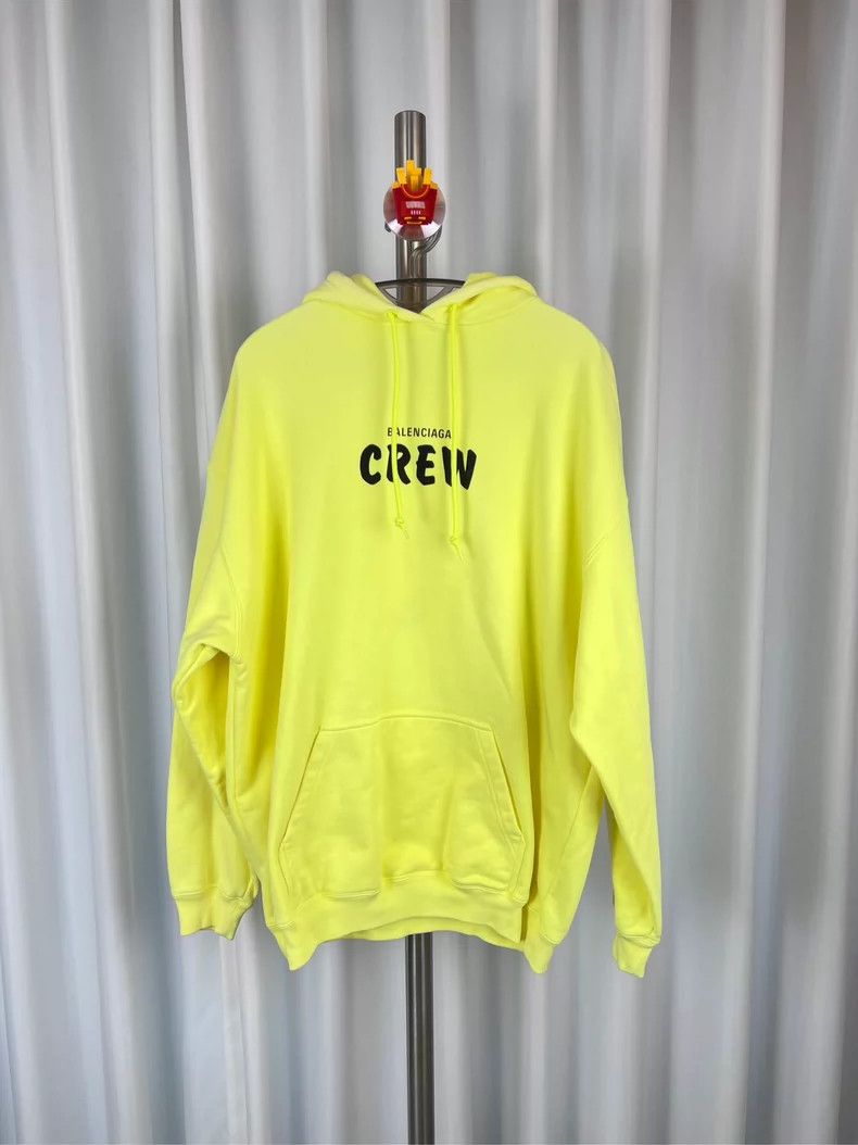 Balenciaga Balenciaga Crew letter printed hooded sweater Size US M / EU 48-50 / 2 - 1 Thumbnail