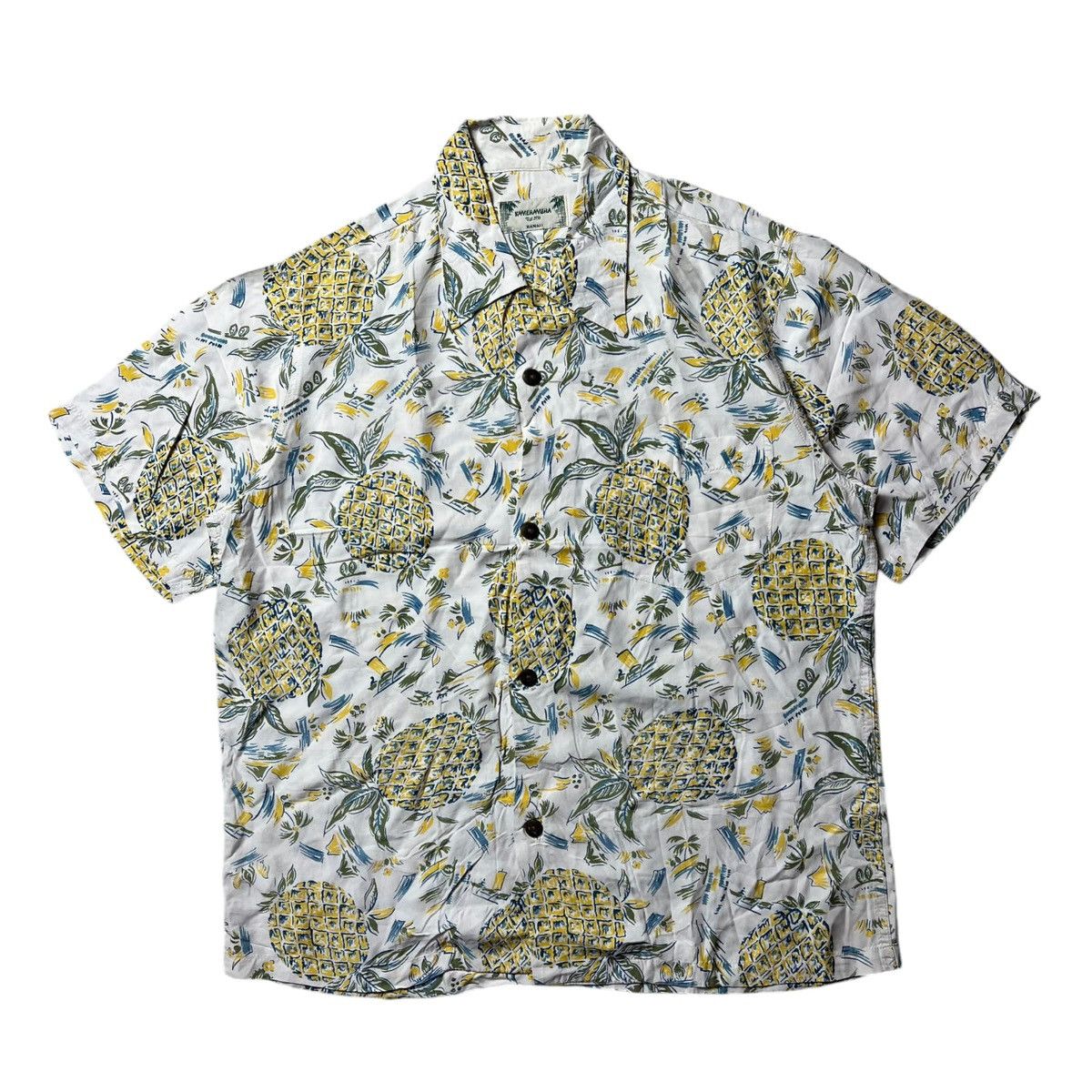 Japanese Brand × Vintage Vintage Kamehameha Hawaii Shirt Size US L / EU 52-54 / 3 - 1 Thumbnail