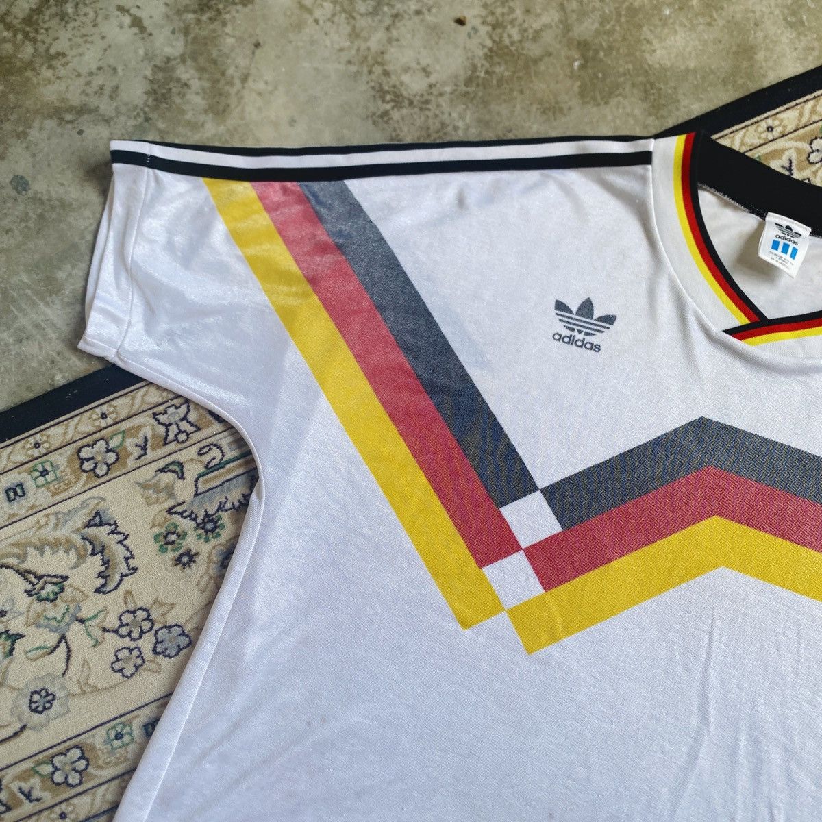 Adidas Vintage Adidas German Jersey Size US L / EU 52-54 / 3 - 3 Thumbnail