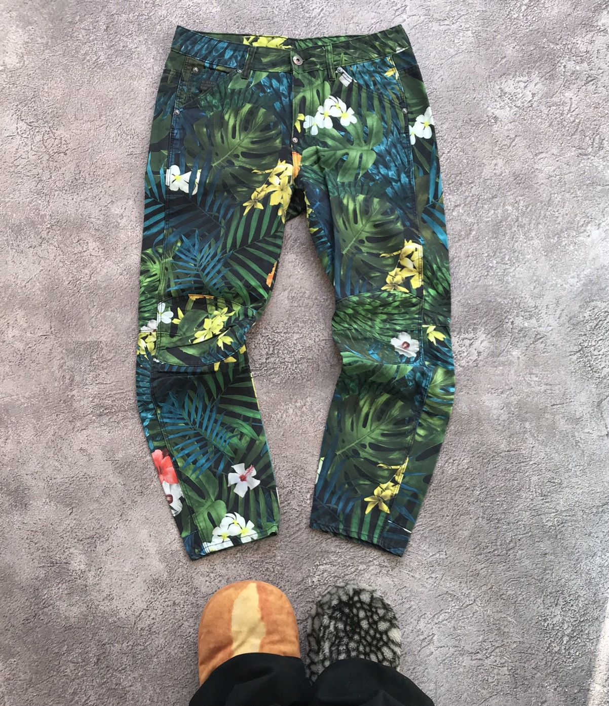 Vintage Vintage Y2K Jungle Floral Print Baggy Pants Streetwear 26 Size US 26 / EU 42 - 2 Thumbnail
