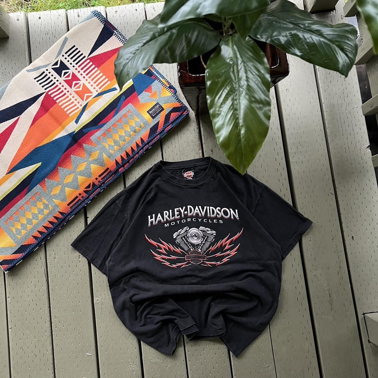 Harley Davidson × Vintage Vintage Harley Davidson T Shirt Size US XL / EU 56 / 4 - 1 Thumbnail