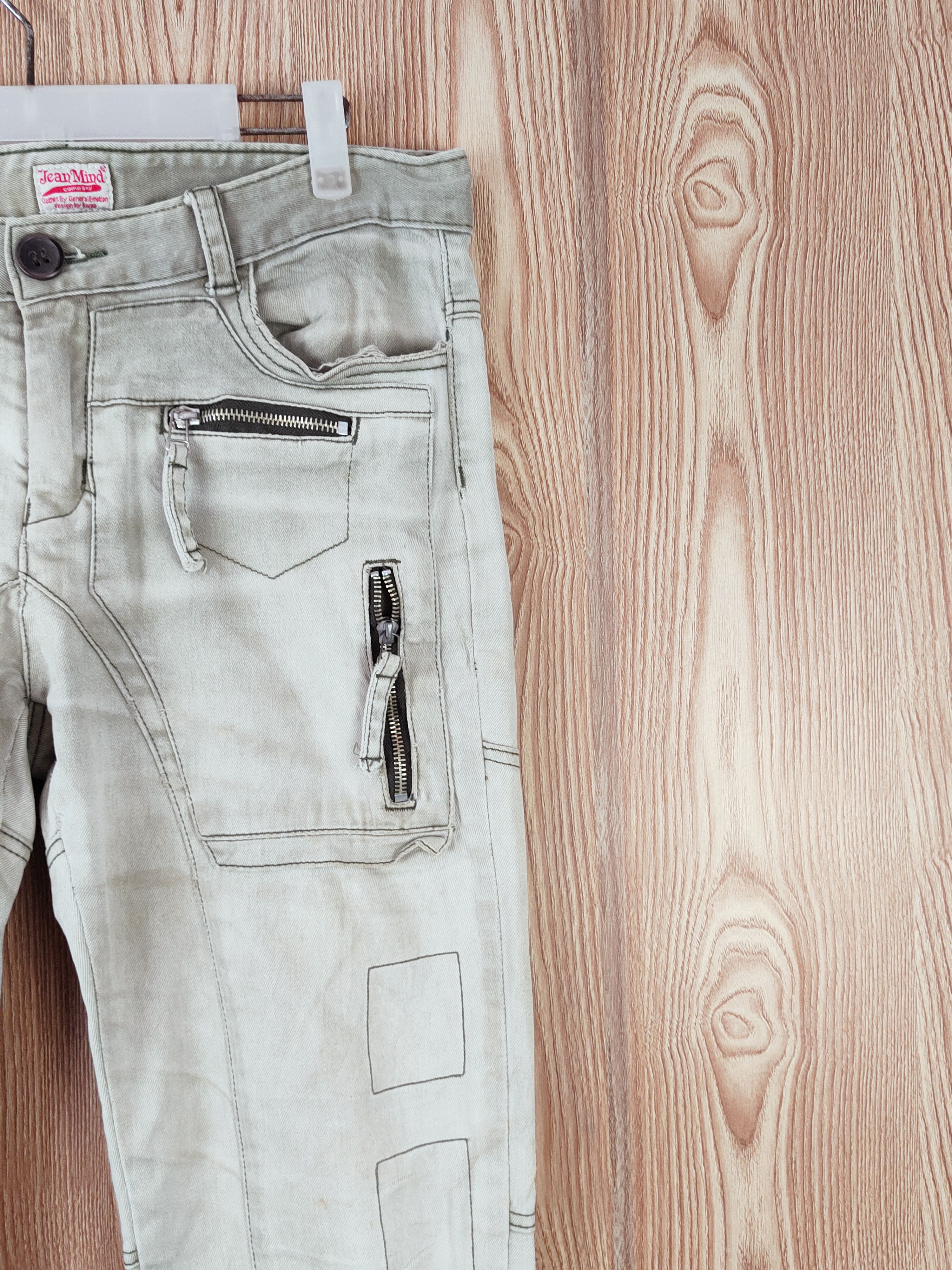 Japanese Brand Jean Mind Green Faded Multipocket Tactical Cargo Pants #W Size 32" / US 10 / IT 46 - 5 Thumbnail