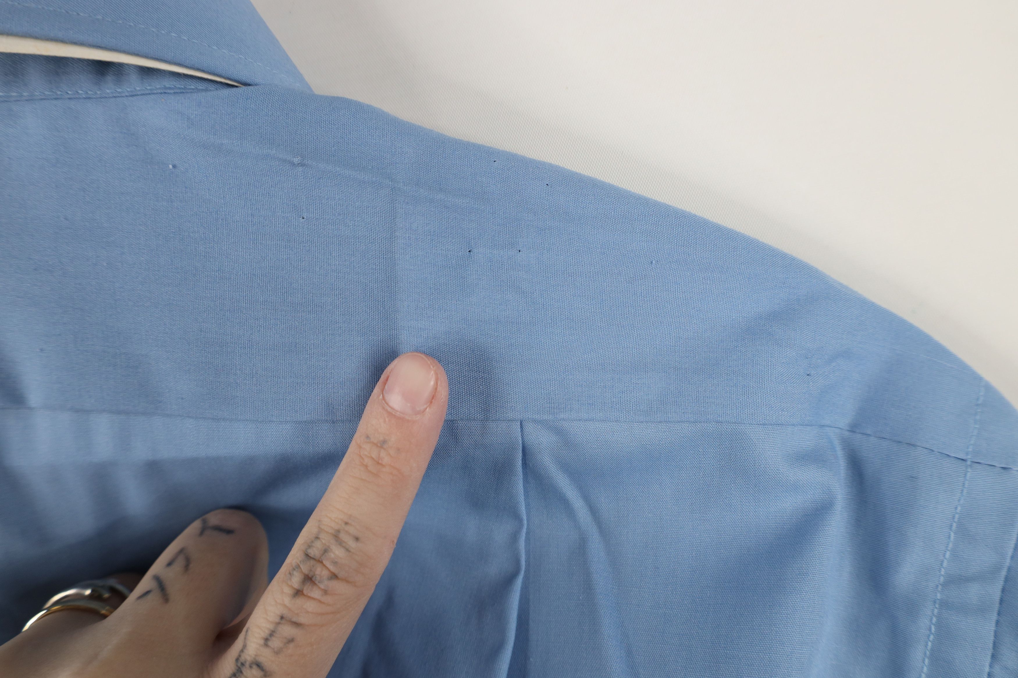 Vintage Deadstock Vintage 80s 90s Streetwear Button Shirt Blue Size US M / EU 48-50 / 2 - 11 Thumbnail