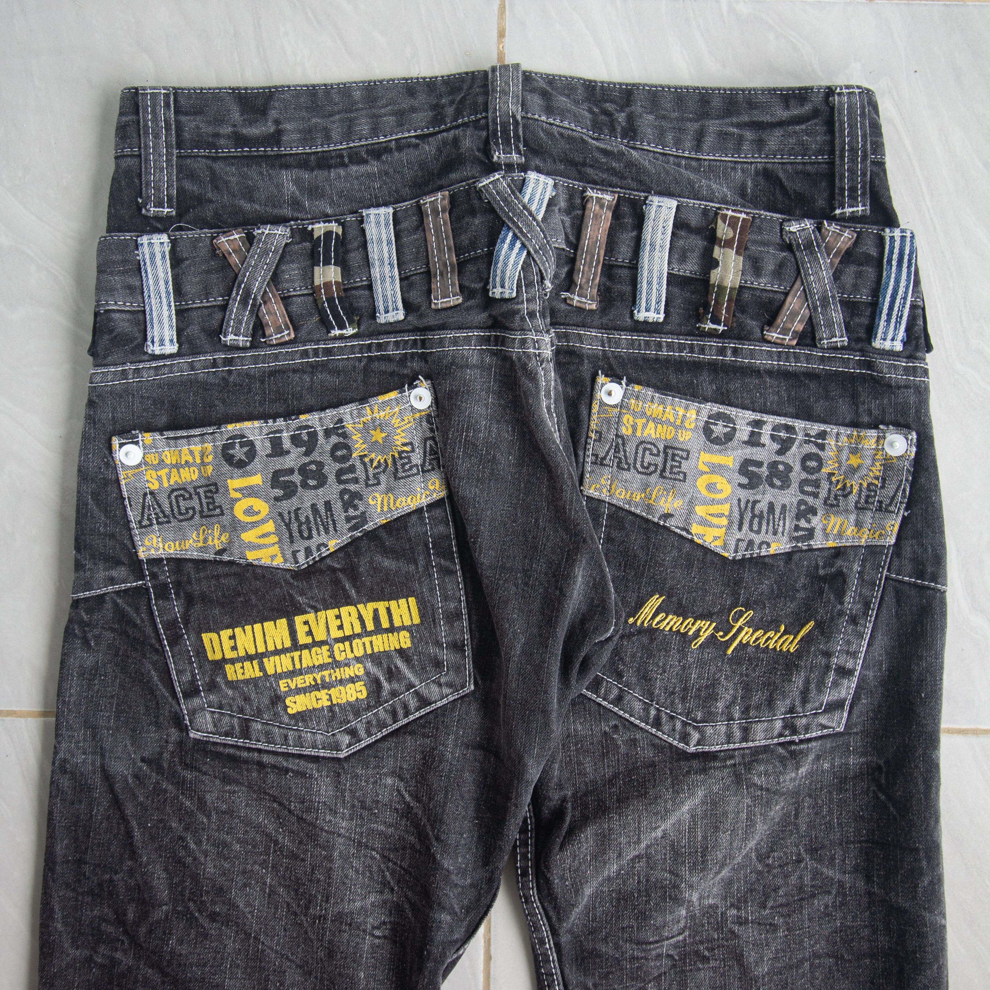 Hypebeast × Japanese Brand Y2k Double Waist Denim by Memory Special Size US 32 / EU 48 - 3 Thumbnail