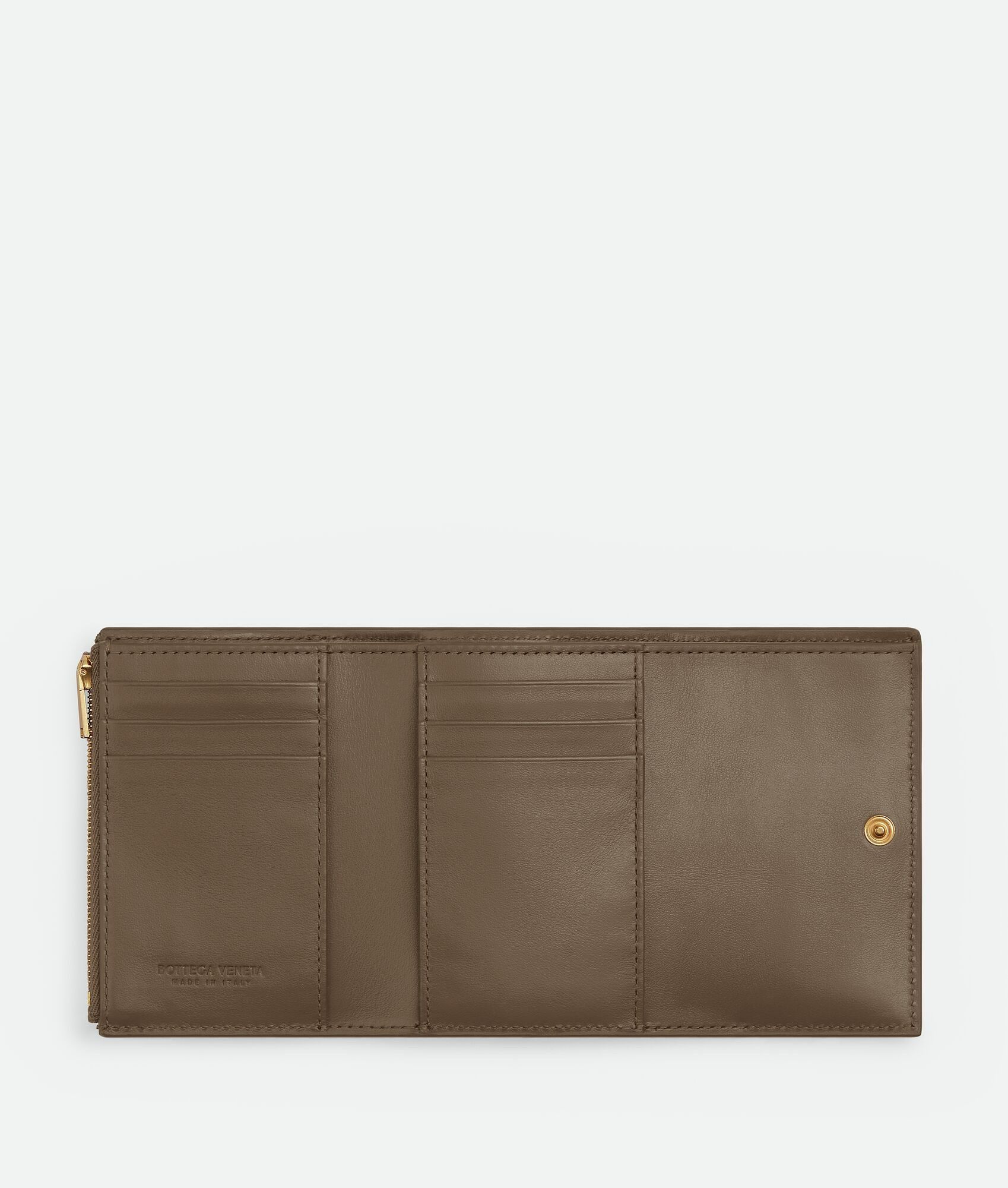 Bottega Veneta o1w1db10325 Size: OS / Cassette Tri-Fold Zip Wallet Brown Size ONE SIZE - 2 Thumbnail