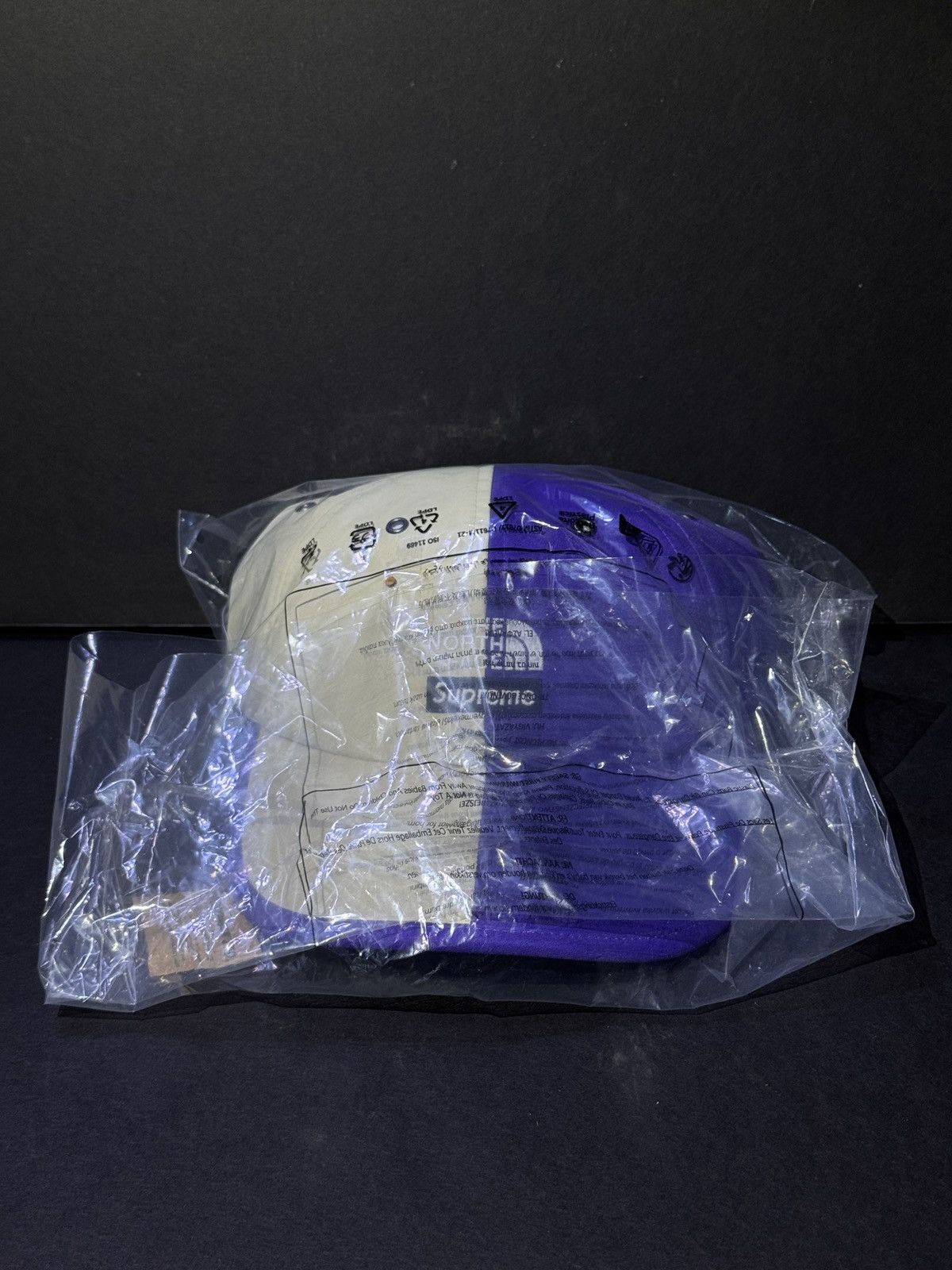 Supreme × The North Face Supreme The North Face Split 6-Panel Hat Cap Purple Natural Size ONE SIZE - 2 Thumbnail