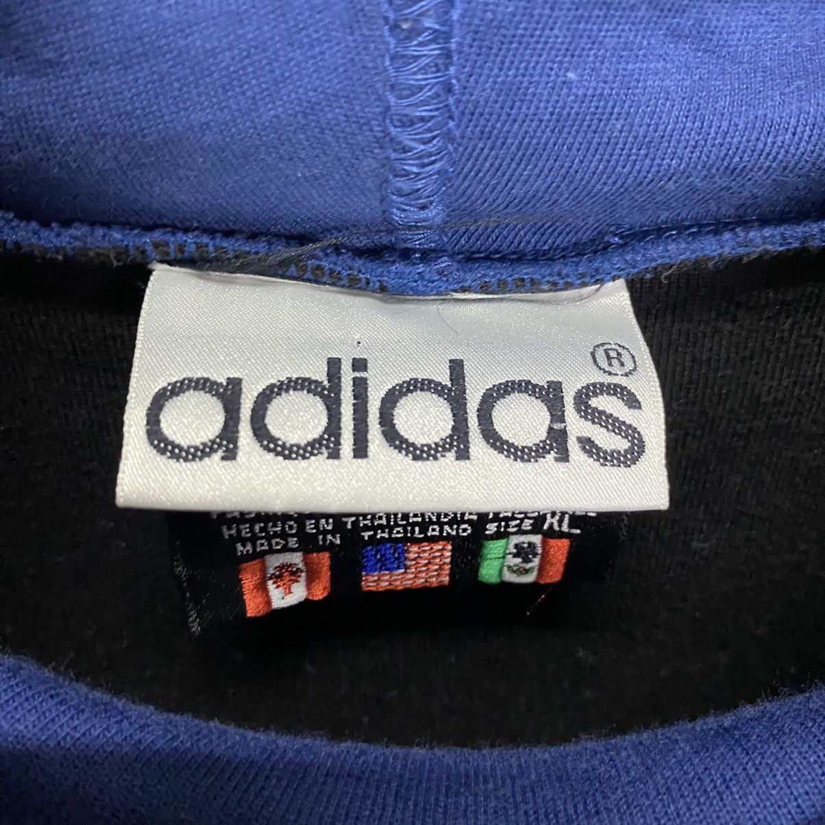 Adidas × Vintage Vintage 90s adidas fleece hoodie big logo Size US M / EU 48-50 / 2 - 8 Thumbnail