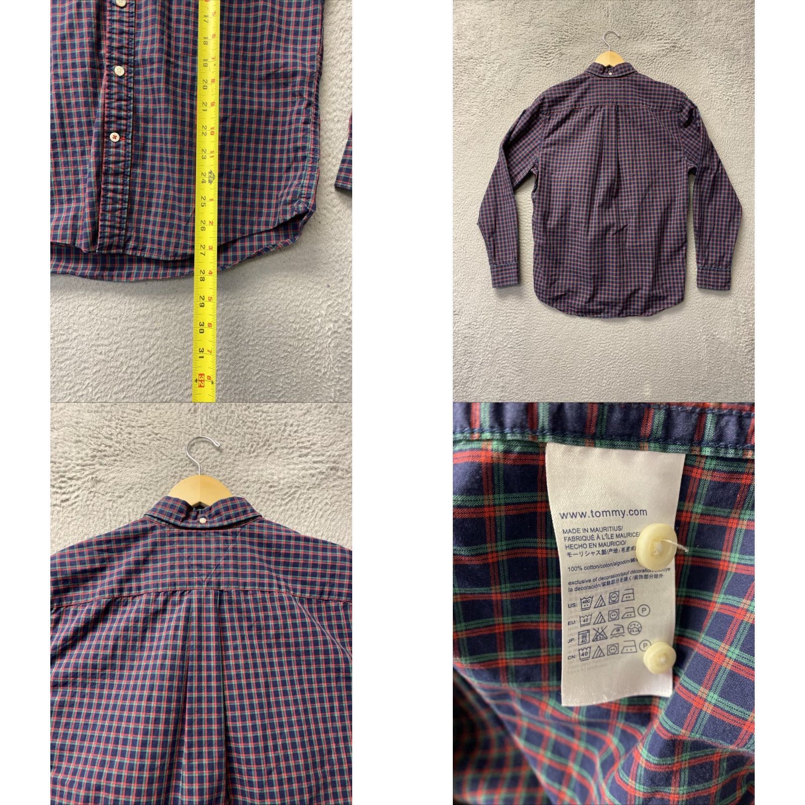 Tommy Hilfiger Tommy Hilfiger Button-Down Shirt Men’s M Multicolor Plaid Casual Travel Button-Up Collared Lightweight Cotton Regular Fit Size US M / EU 48-50 / 2 - 8 Thumbnail