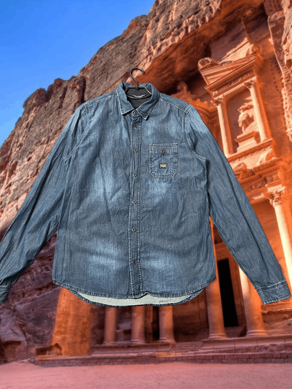 Diesel vintage denim blue jacket Diesel Y2K logo Streetwear Size US L / EU 52-54 / 3 - 1 Thumbnail