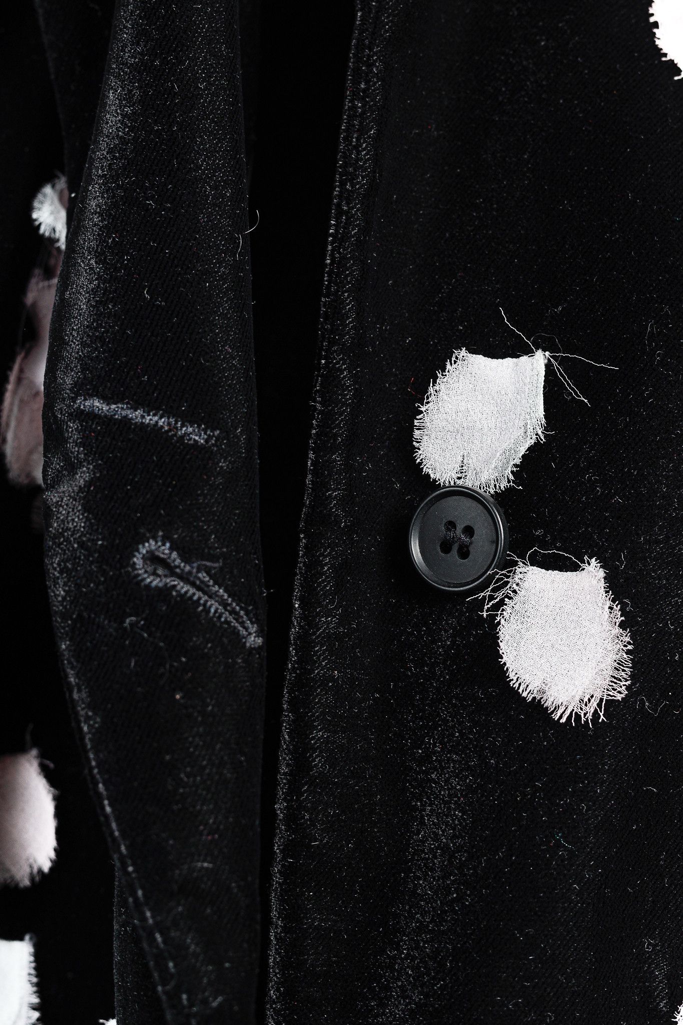 Emporio Armani Emporio Armani Deconstructed Flowers Black Velvet Jacket Size S / US 4 / IT 40 - 9 Thumbnail