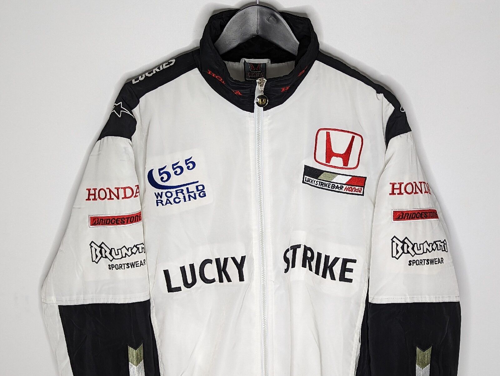 Honda Vintage F1 Honda 555 World Racing Full Zip Jacket - Size XL | Grailed