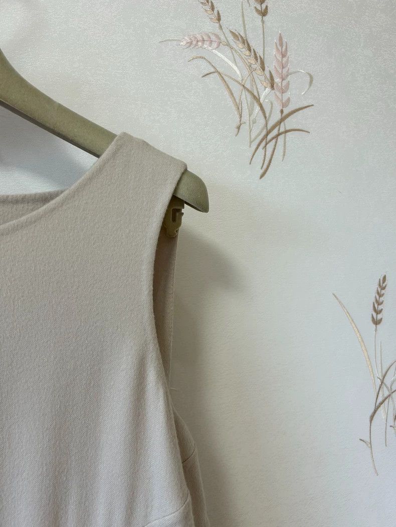 Loro Piana LORO PIANA Cream double-sided cashmere vest dress Size XS / US 0-2 / IT 36-38 - 3 Thumbnail