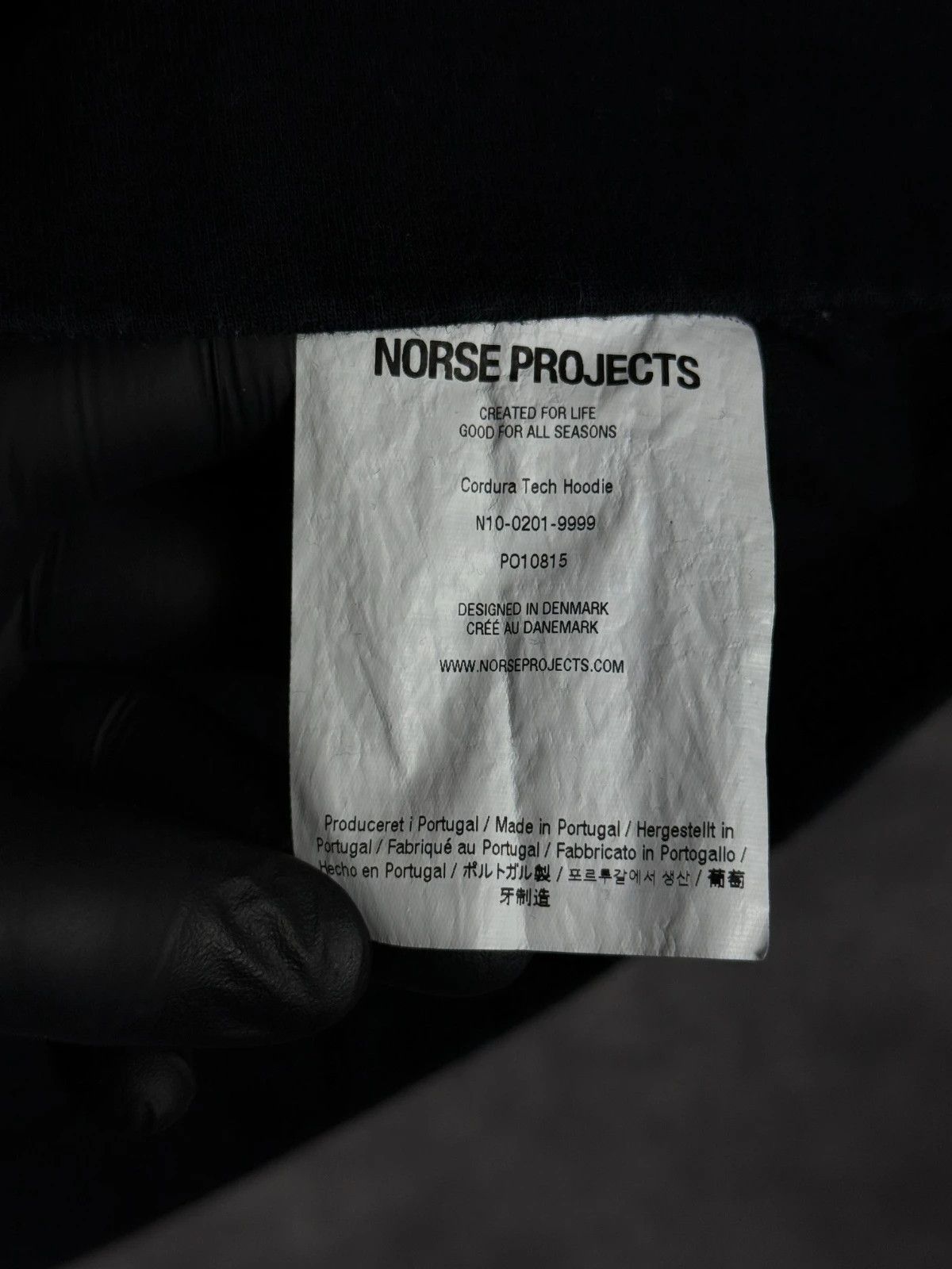 Norse Projects Norse Projects Arktisk Cordura Tech Hoodie Black Size US L / EU 52-54 / 3 - 4 Thumbnail