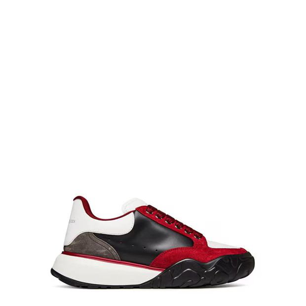 image of Alexander Mcqueen O1G2R1Mq0324 Trainers In White & Red Shoes in White/Red, Men's (Size 9)