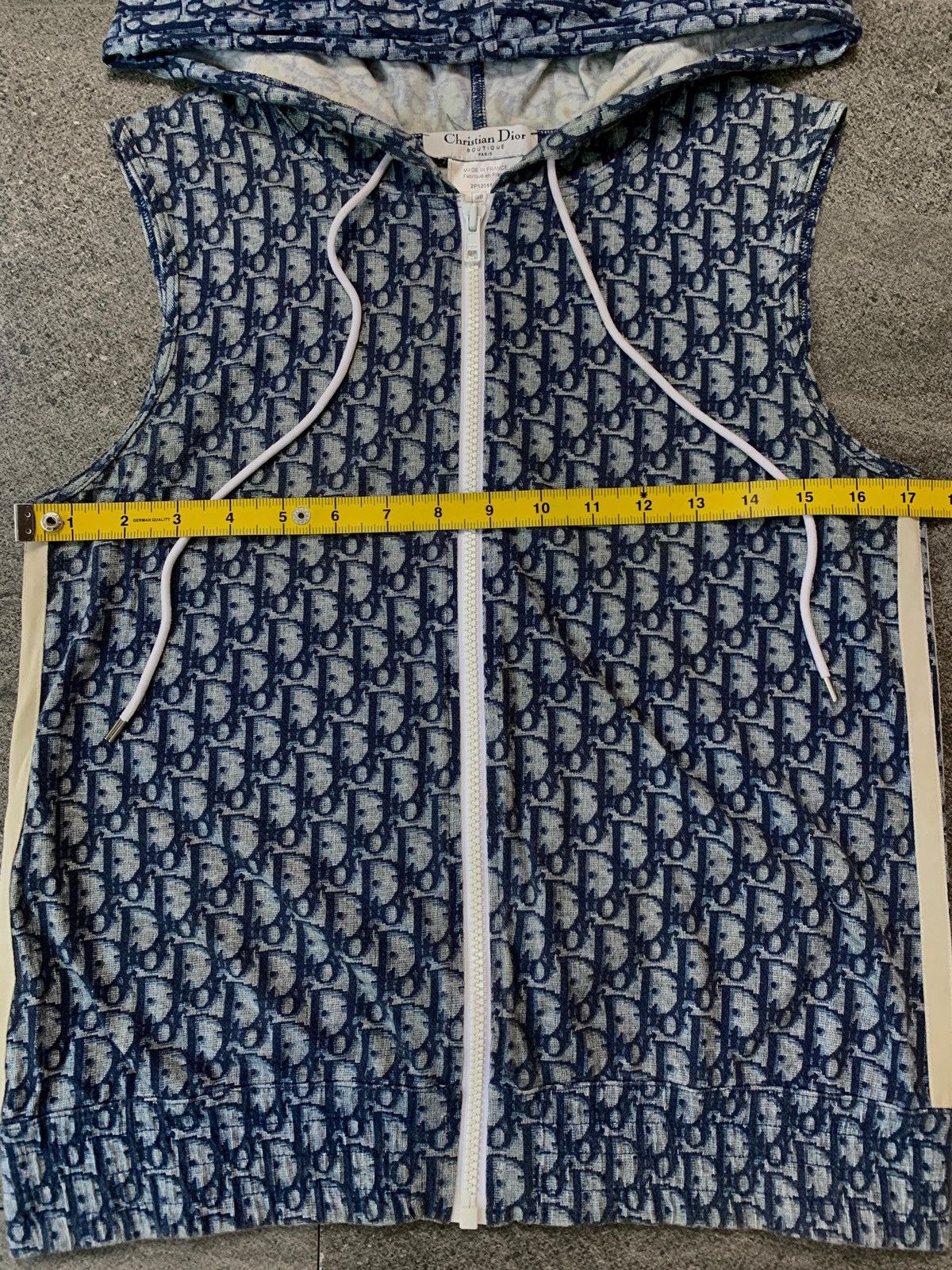 Dior FREE TAX! Monogram Hooded Vest by John Galliano Size M / US 6-8 / IT 42-44 - 13 Thumbnail