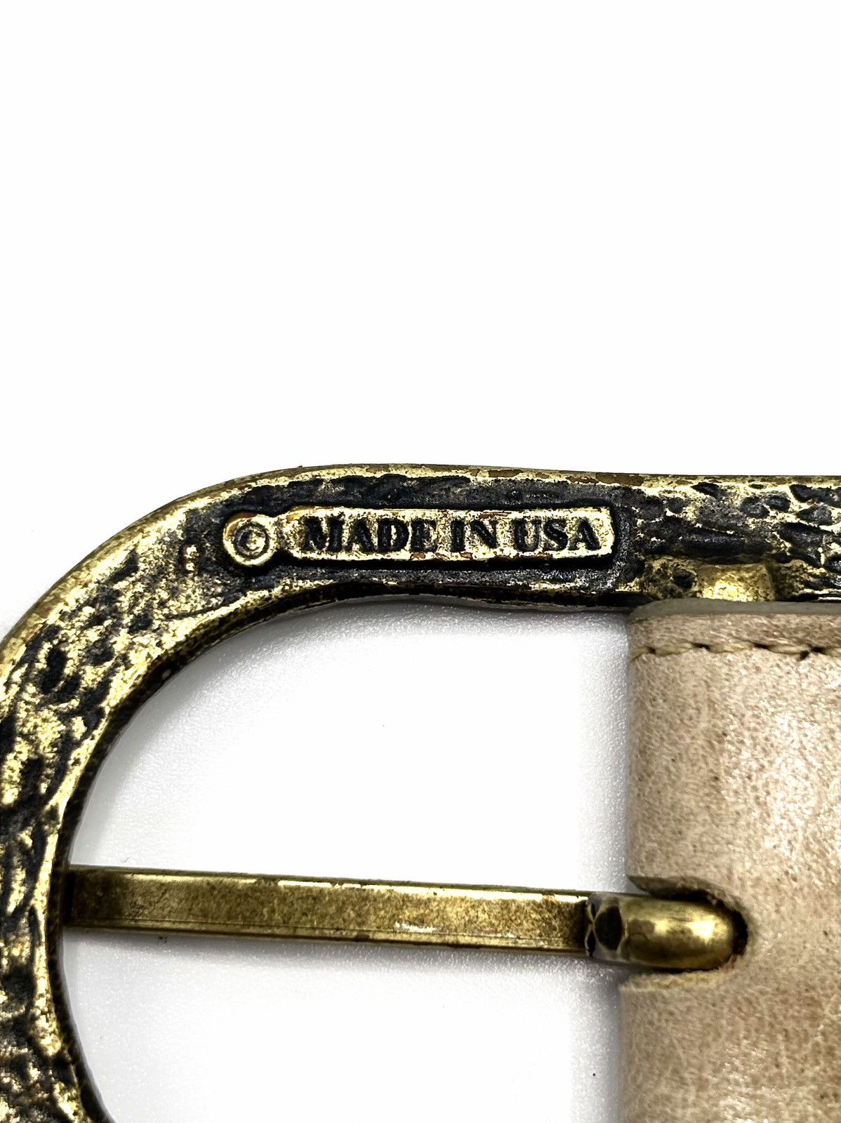 Genuine Leather Leatherock Genuine Leather Brass Belt Size ONE SIZE - 7 Thumbnail