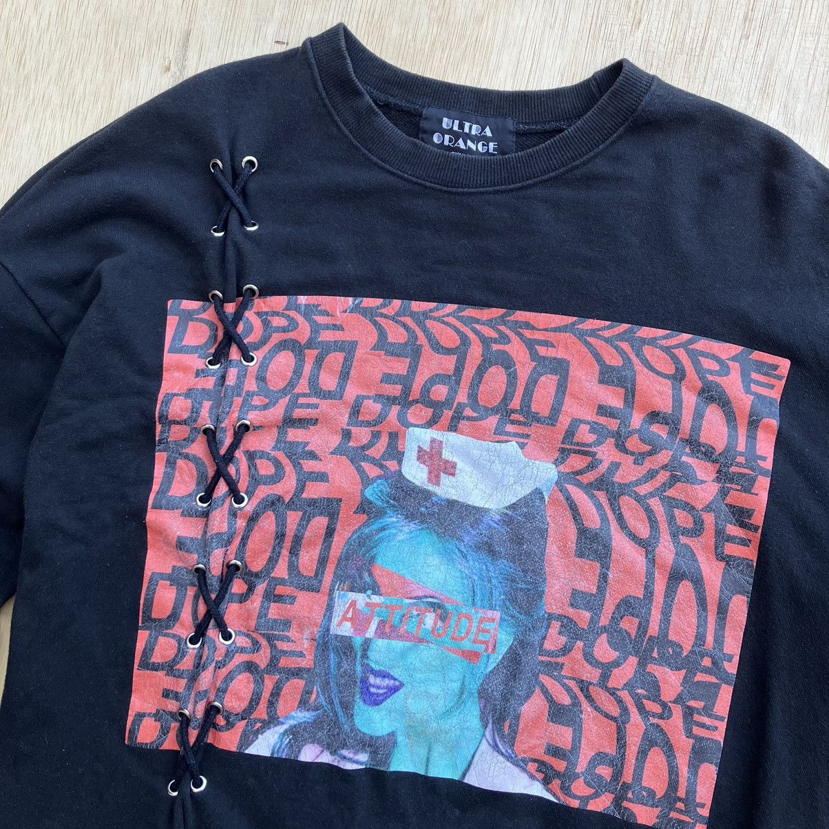 Other × Vintage ULTRA ORANGE SWEATER DOPE ATTITUDE Size US L / EU 52-54 / 3 - 2 Thumbnail