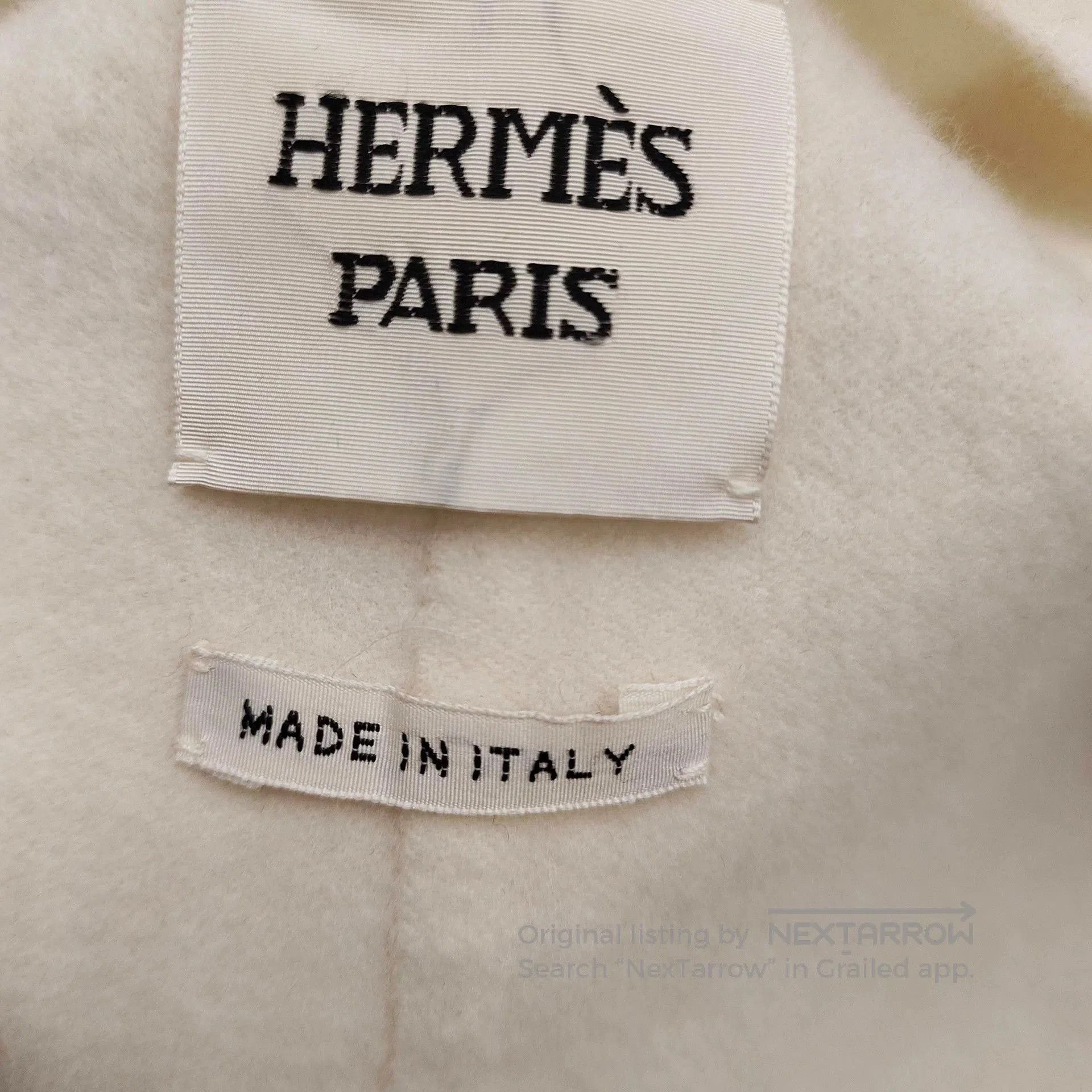 Hermes hermes white long-sleeve cashmere coat. Size US S / EU 44-46 / 1 - 3 Thumbnail