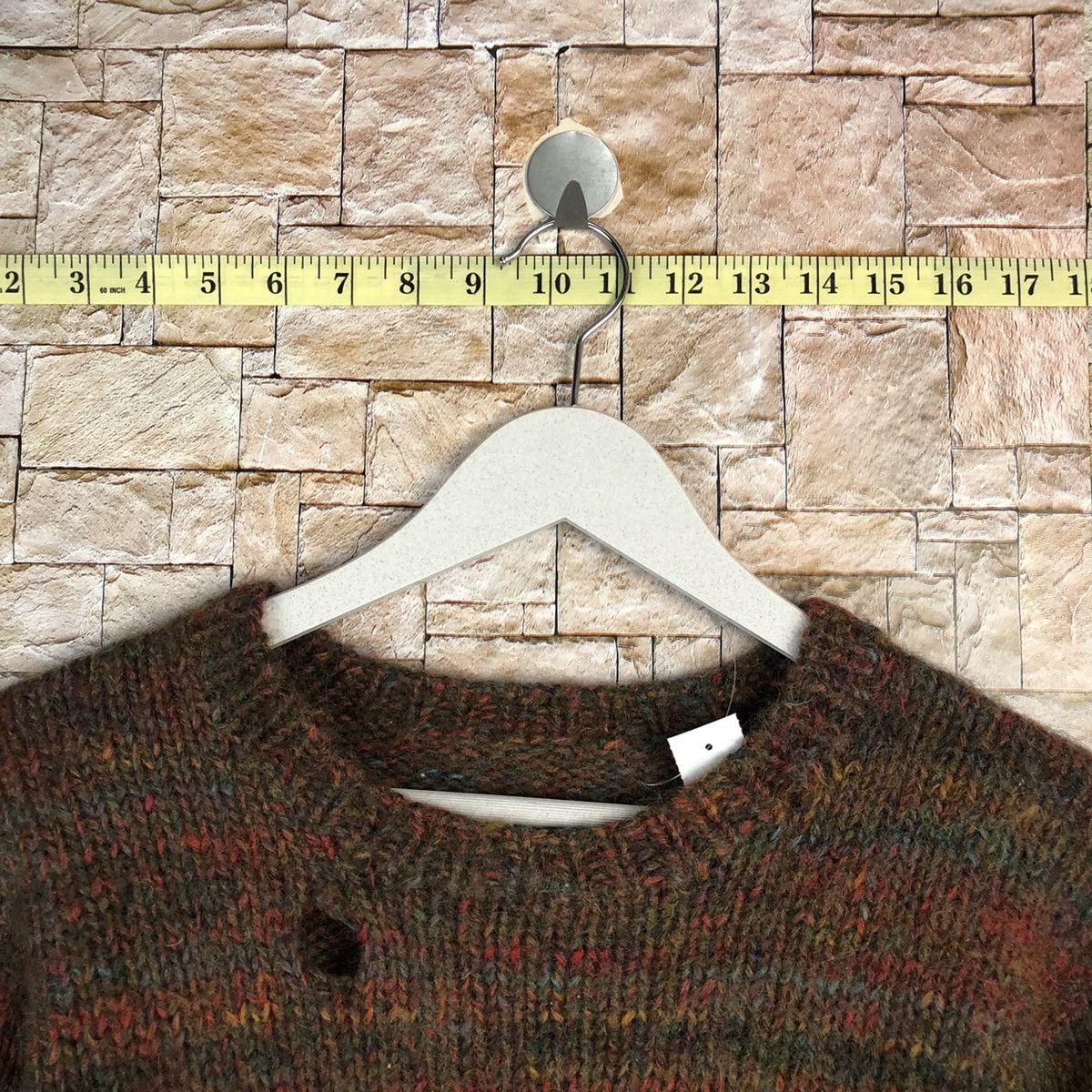 Homespun Knitwear × Japanese Brand × Vintage Japan mohair shaggy vintage Brown Knitwear #A1068 Size XS / US 0-2 / IT 36-38 - 4 Thumbnail