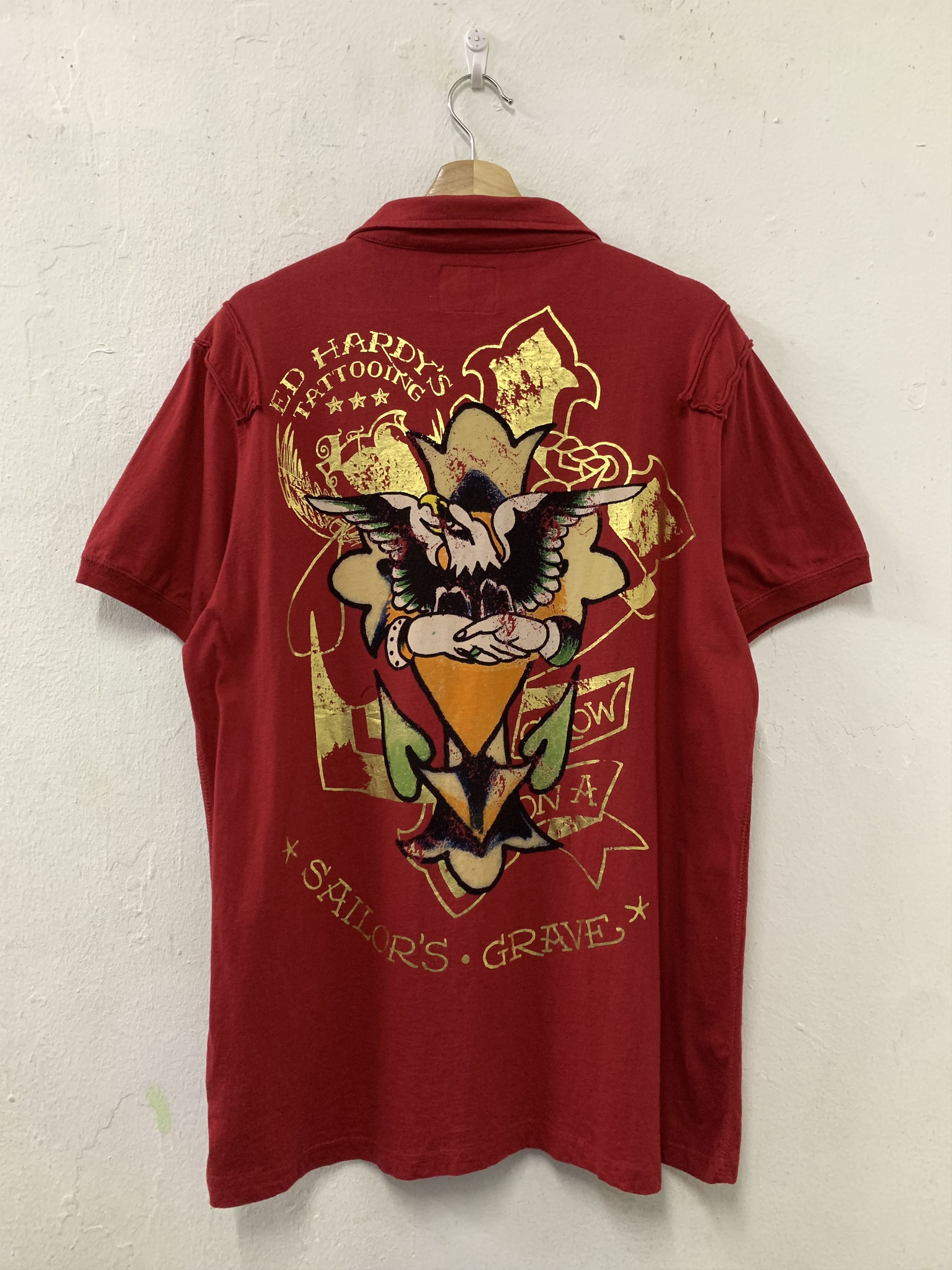 Ed Hardy Ed Hardy EHSR Search And Rescue Back Big Tattoo Cross Print Size US L / EU 52-54 / 3 - 2 Thumbnail