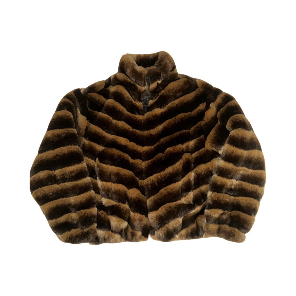 image of Supreme Faux Fur Brown Coat Size S, Men's