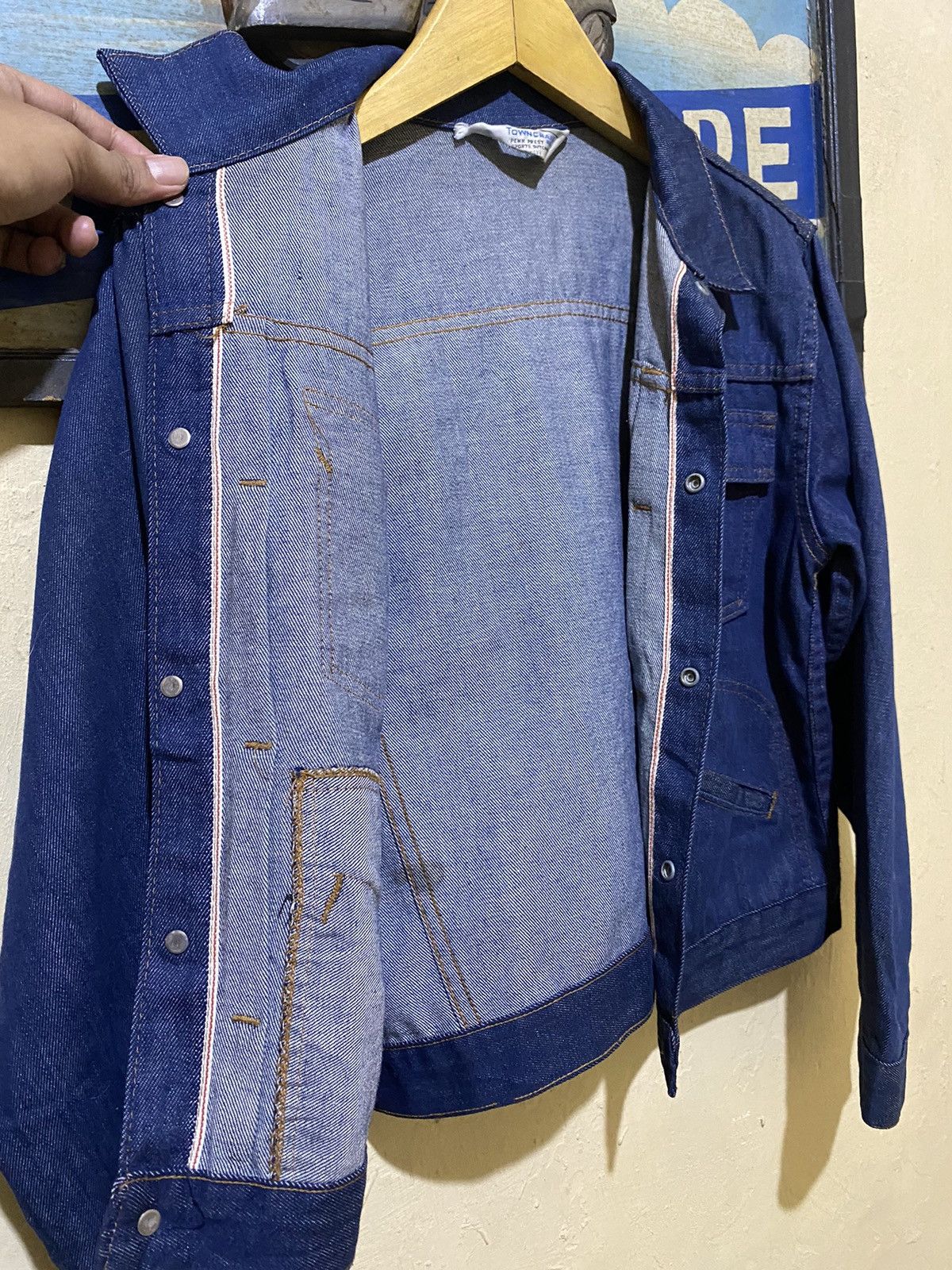 Vintage Rare towncraft selvedge denim jaket Size US M / EU 48-50 / 2 - 2 Thumbnail