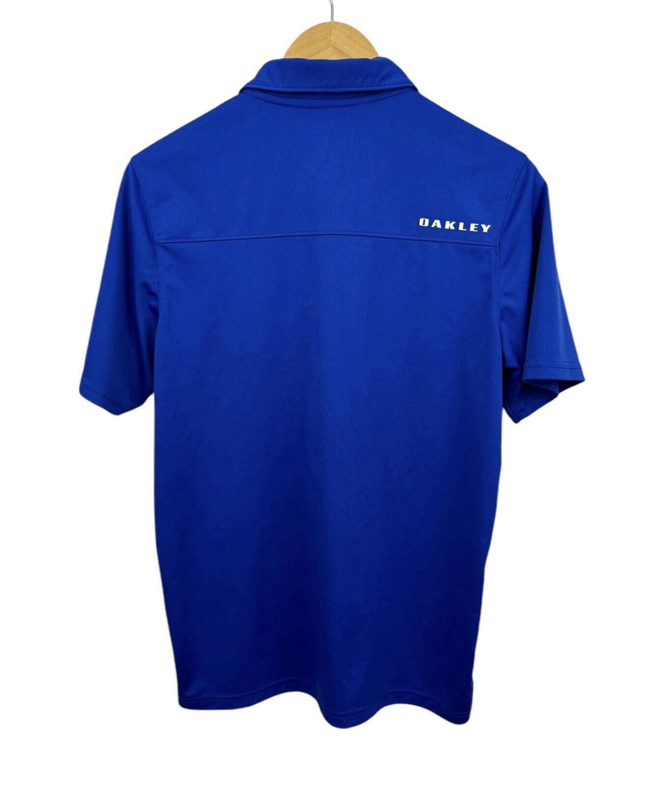Oakley Oakley Blue Striped Dri Fit Mens Collared Polo Shirt S Size US S / EU 44-46 / 1 - 4 Thumbnail