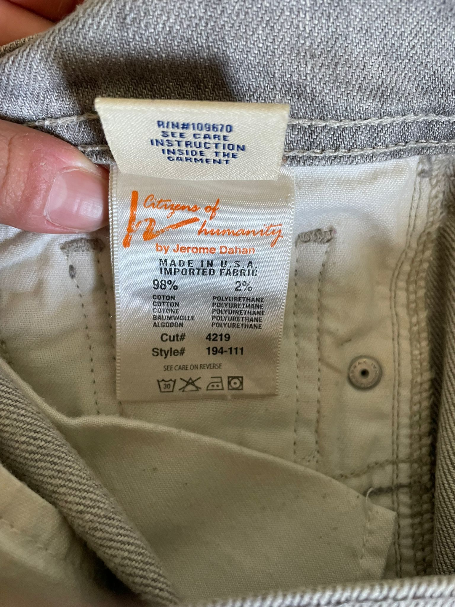 Citizens Of Humanity Low waisted jeans Size 26" / US 2 / IT 38 - 5 Thumbnail