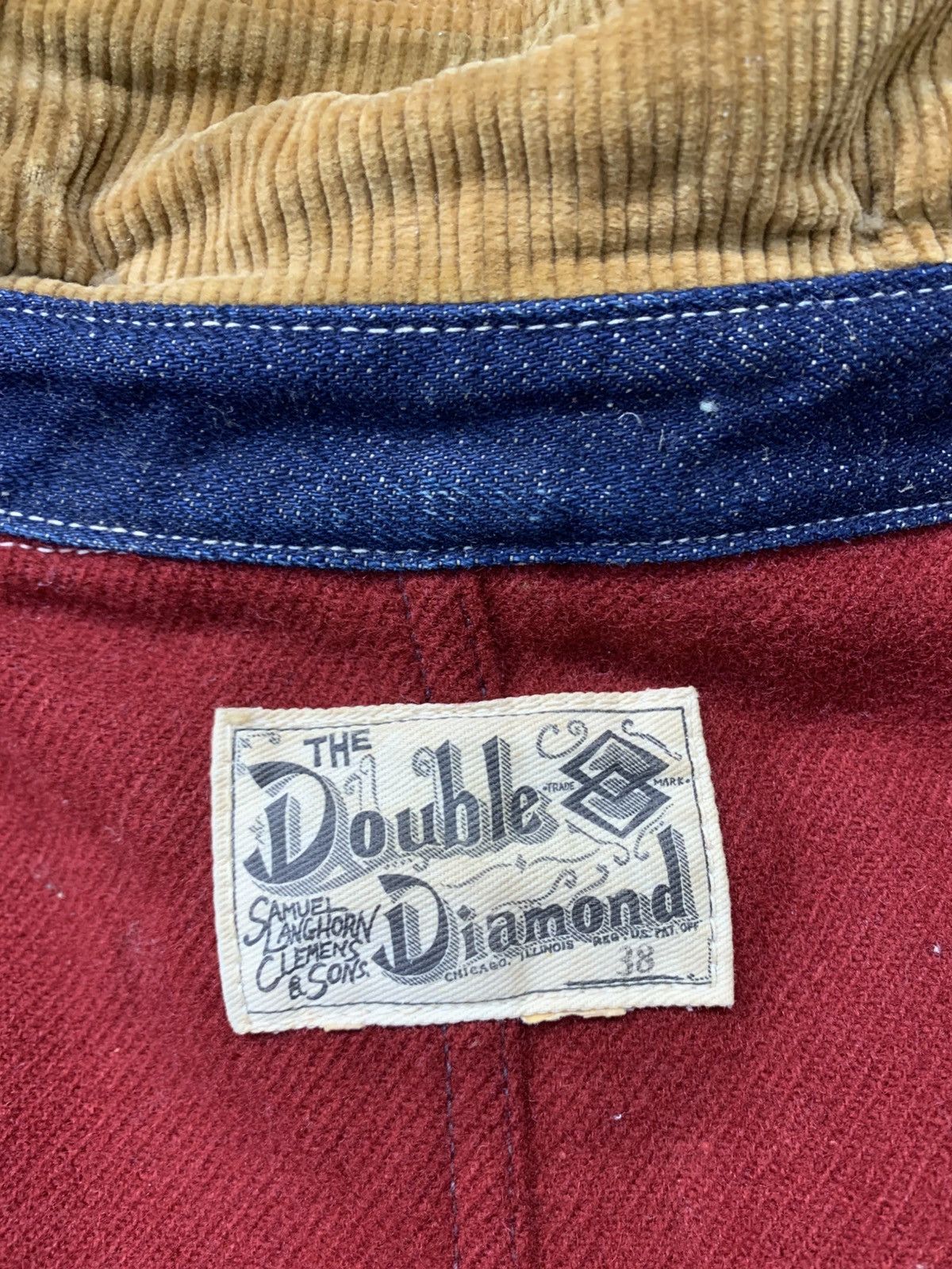 The Real McCoy's Vintage Double Diamond Workers Heavy Denim Padded Detroit Size US M / EU 48-50 / 2 - 6 Thumbnail