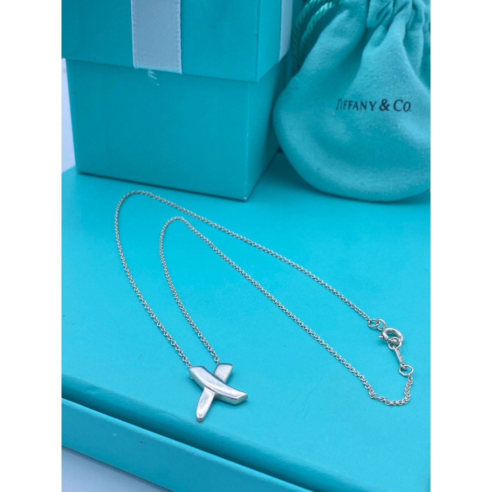 Tiffany & Co. Tiffany & Co. Sterling Silver X Pendant Necklace 16" Size ONE SIZE - 5 Thumbnail