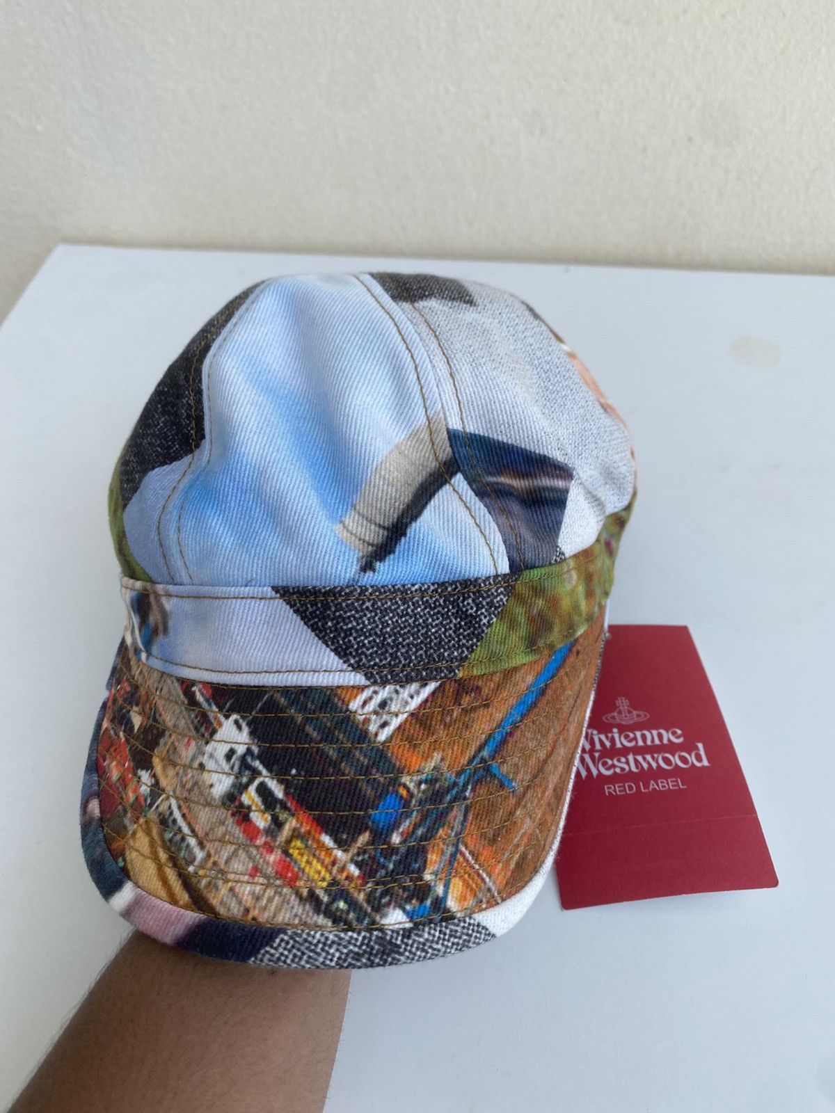 Vivienne Westwood Rare Vivienne Westwood Crazy Design All Over Print Hat Size ONE SIZE - 9 Thumbnail