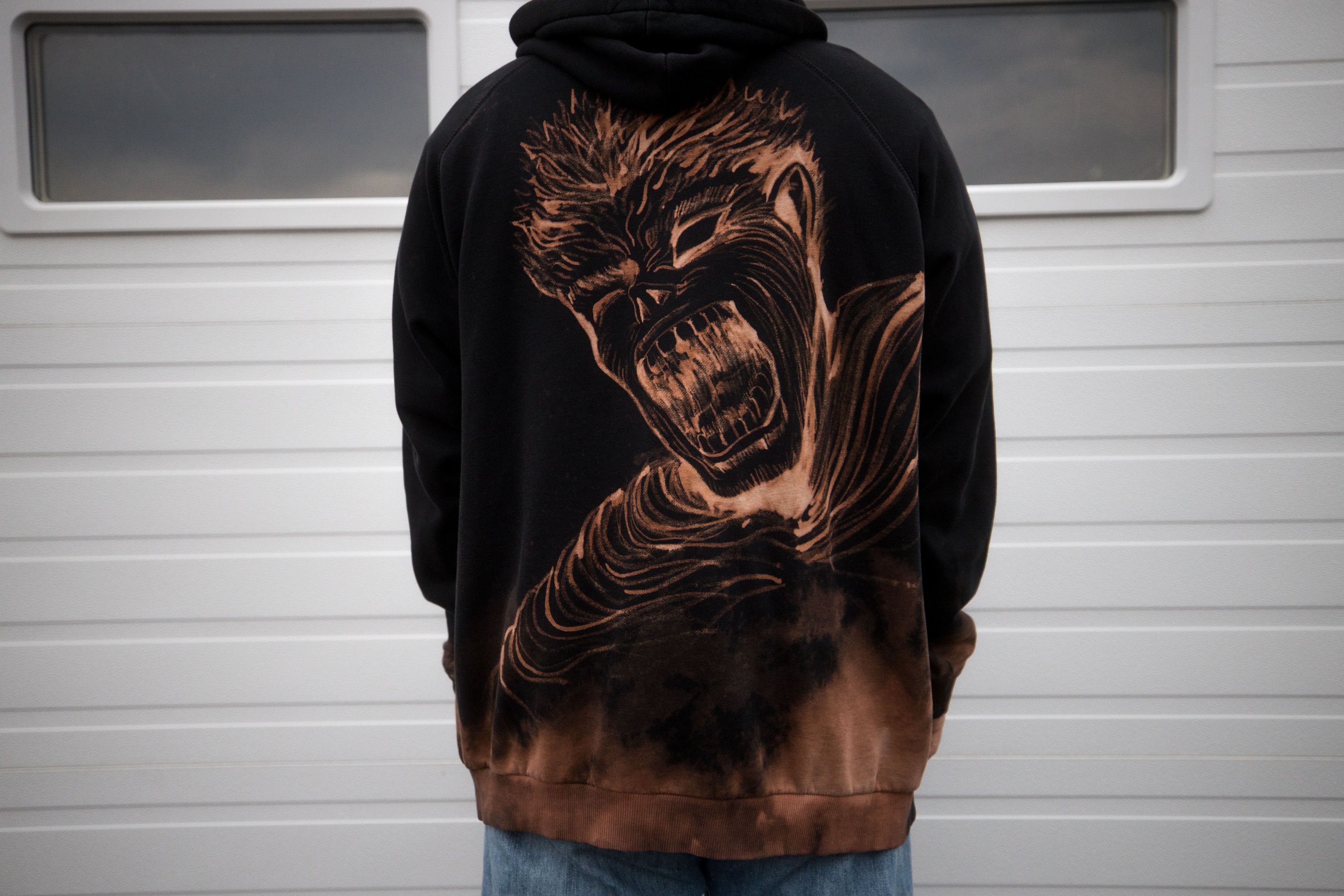 Adidas Berserk Guts bleach dyed custom made | Grailed