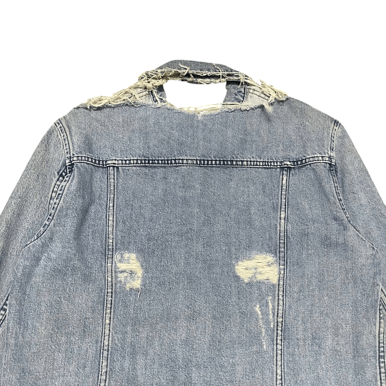 Acne Studios Crazy Thrashed Acne Denim Jacket Vintage Size US S / EU 44-46 / 1 - 13 Thumbnail