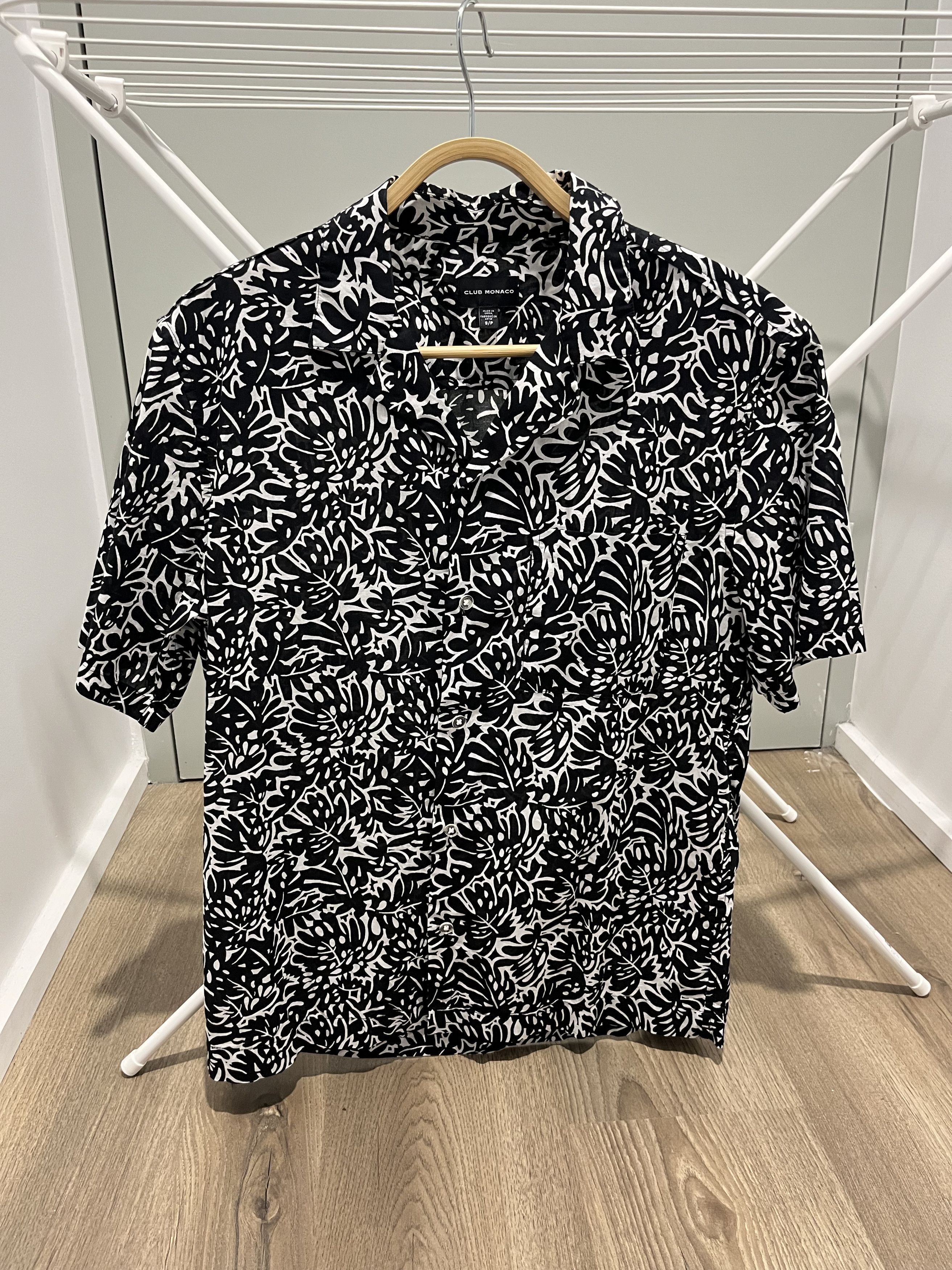 Club Monaco Great condition - Club Monaco black & white patterned shirt Size US S / EU 44-46 / 1 - 1 Thumbnail