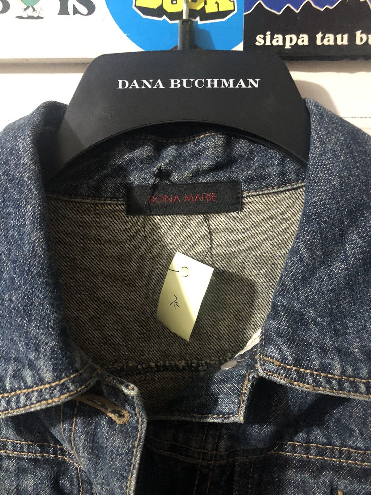 Japanese Brand DENIM JACKET x DONA MARIE BLUE DENIM Size XXS / US 00 / IT 34 - 7 Thumbnail