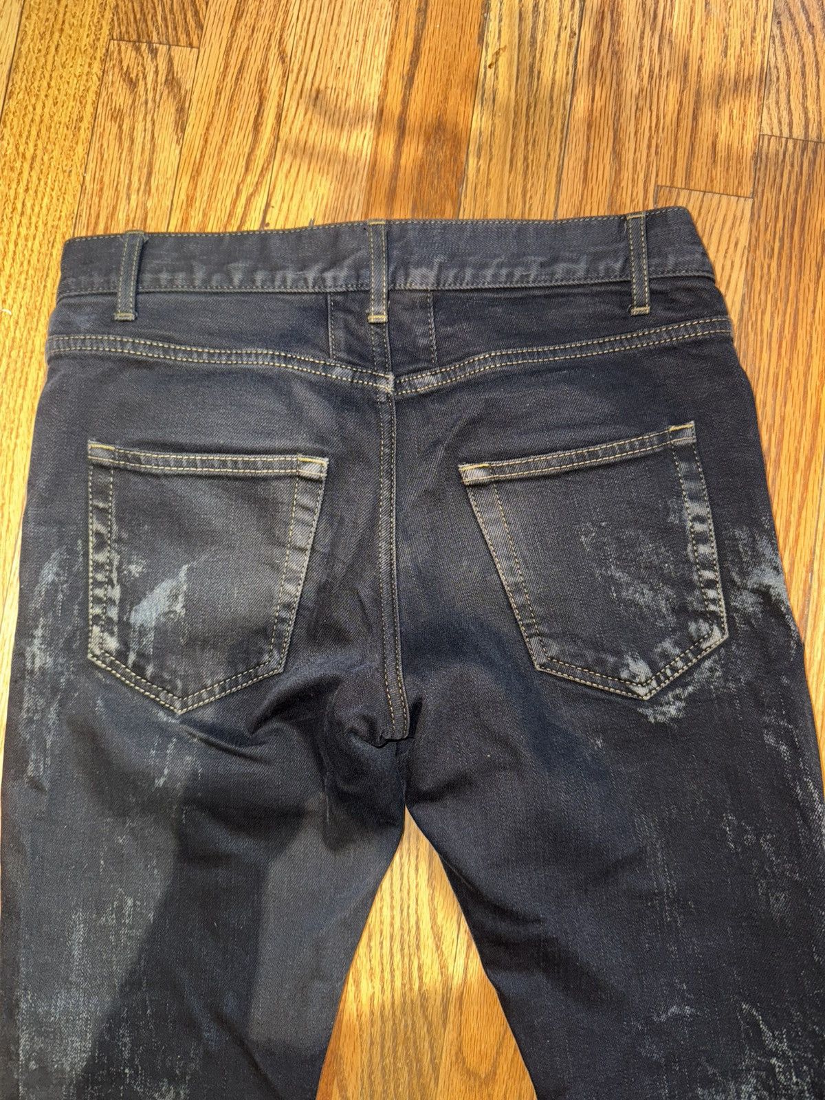 Hedi Slimane × Saint Laurent Paris × Yves Saint Laurent Saint Laurent Paris FW14 Oil Stain Denim Size US 27 - 7 Thumbnail