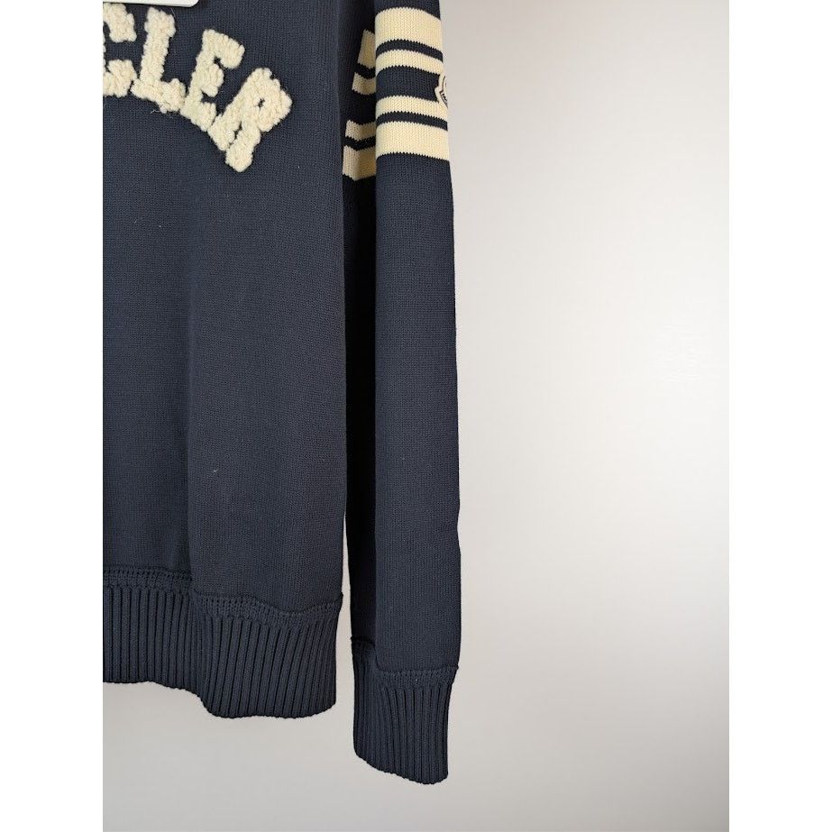Moncler o1rshd1 Girocollo Tricot Sweater in Navy Size US XXL / EU 58 / 5 - 4 Thumbnail