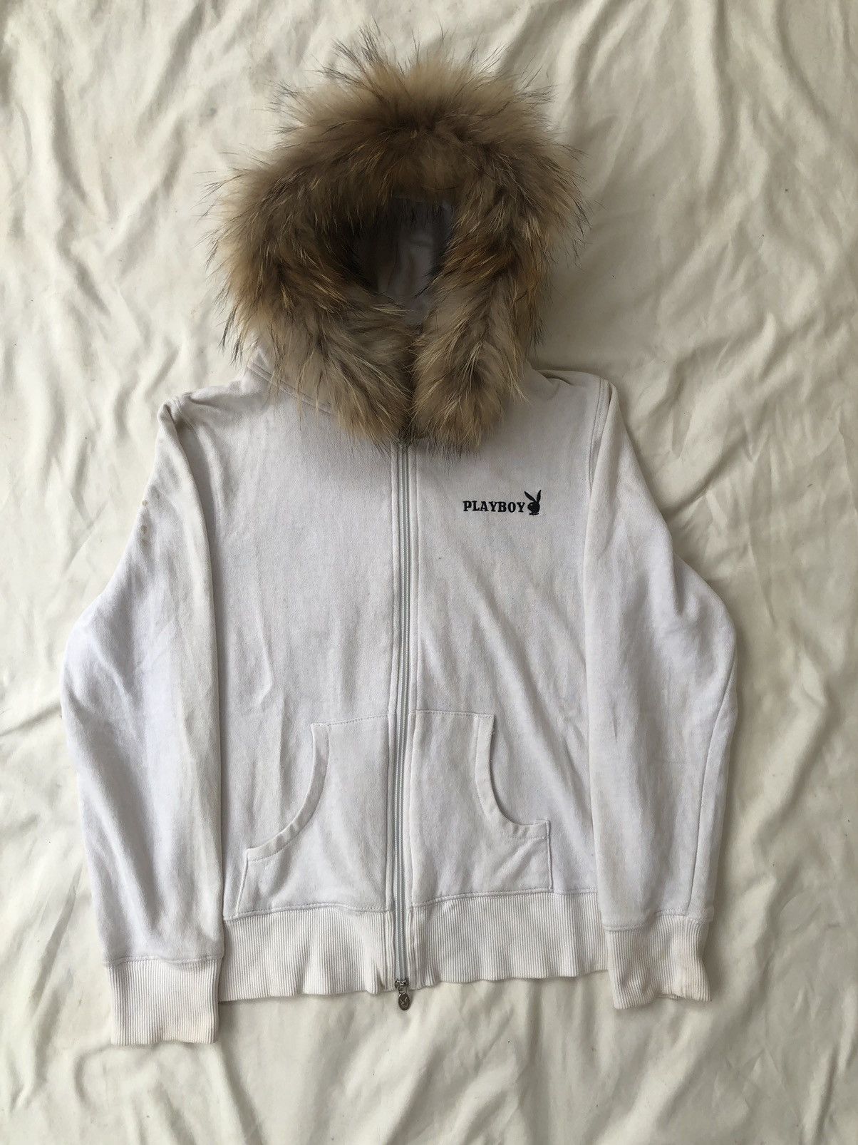Playboy Clothing Playboy Fur Hoodie Japan Zip Fur Hoodie Playboy