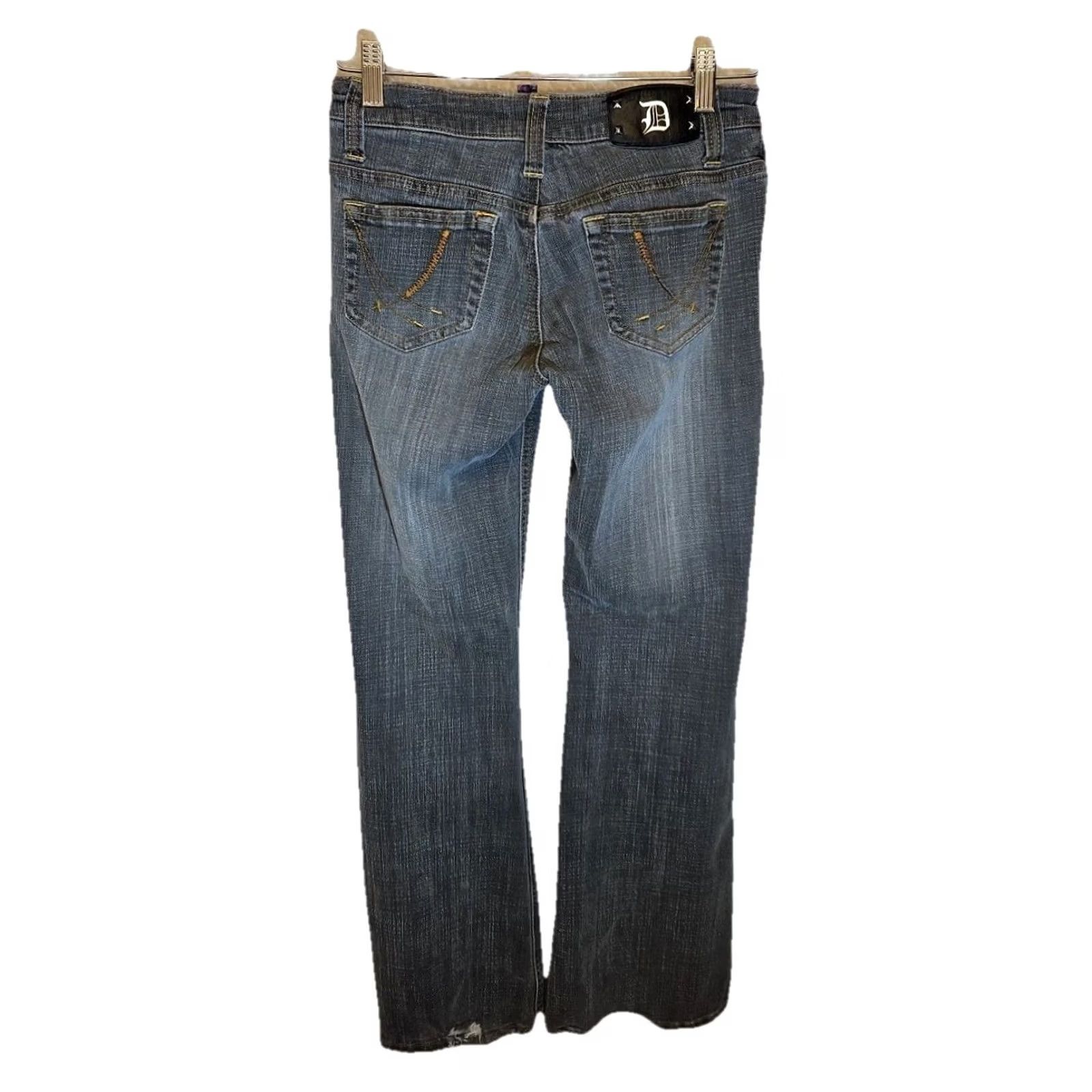 Vintage Dollhouse Jeans Bootcut Denim Gray Size 3 Low Rise Stretch Regular Teens Boys/Girls Size 26" / US 2 / IT 38 - 4 Thumbnail