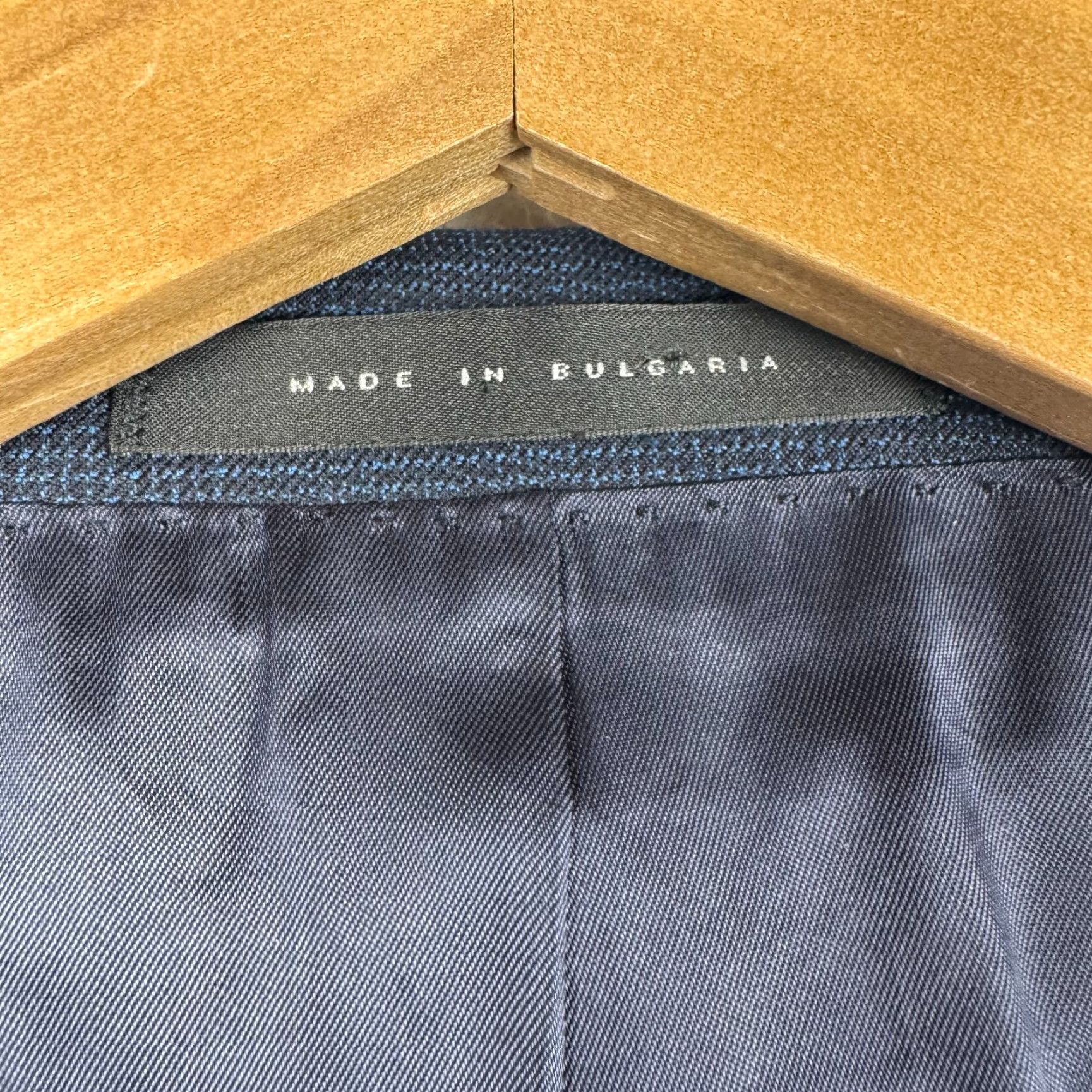 Hugo Boss VINTAGE Hugo Boss Drago Lanificio Biella Super 120 Navy Blue Suit Blazer Coat Jacket 40R Size 40R - 5 Thumbnail