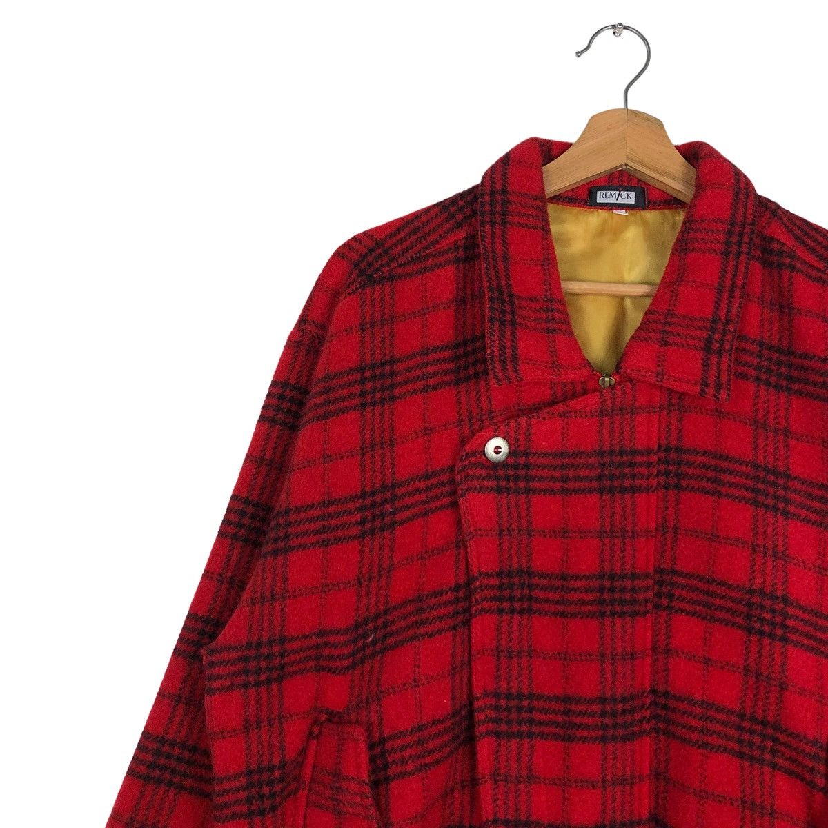 Japanese Brand 🔥VINTAGE CHECK TARTAN WOOL BOMBER JACKET REMICK ISSEY MIYAK Size US M / EU 48-50 / 2 - 7 Thumbnail