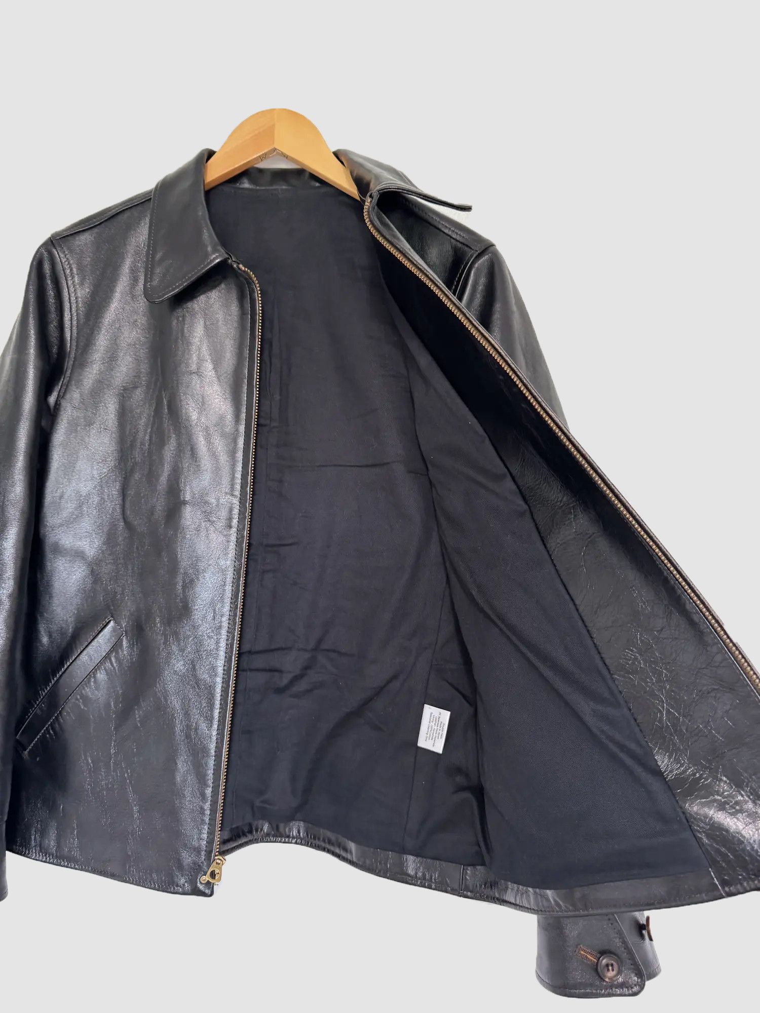 Genuine Leather 🖤🖤 MEN BLACK LEATHER FASHION JACKET STREETWEAR Size US XL / EU 56 / 4 - 6 Thumbnail
