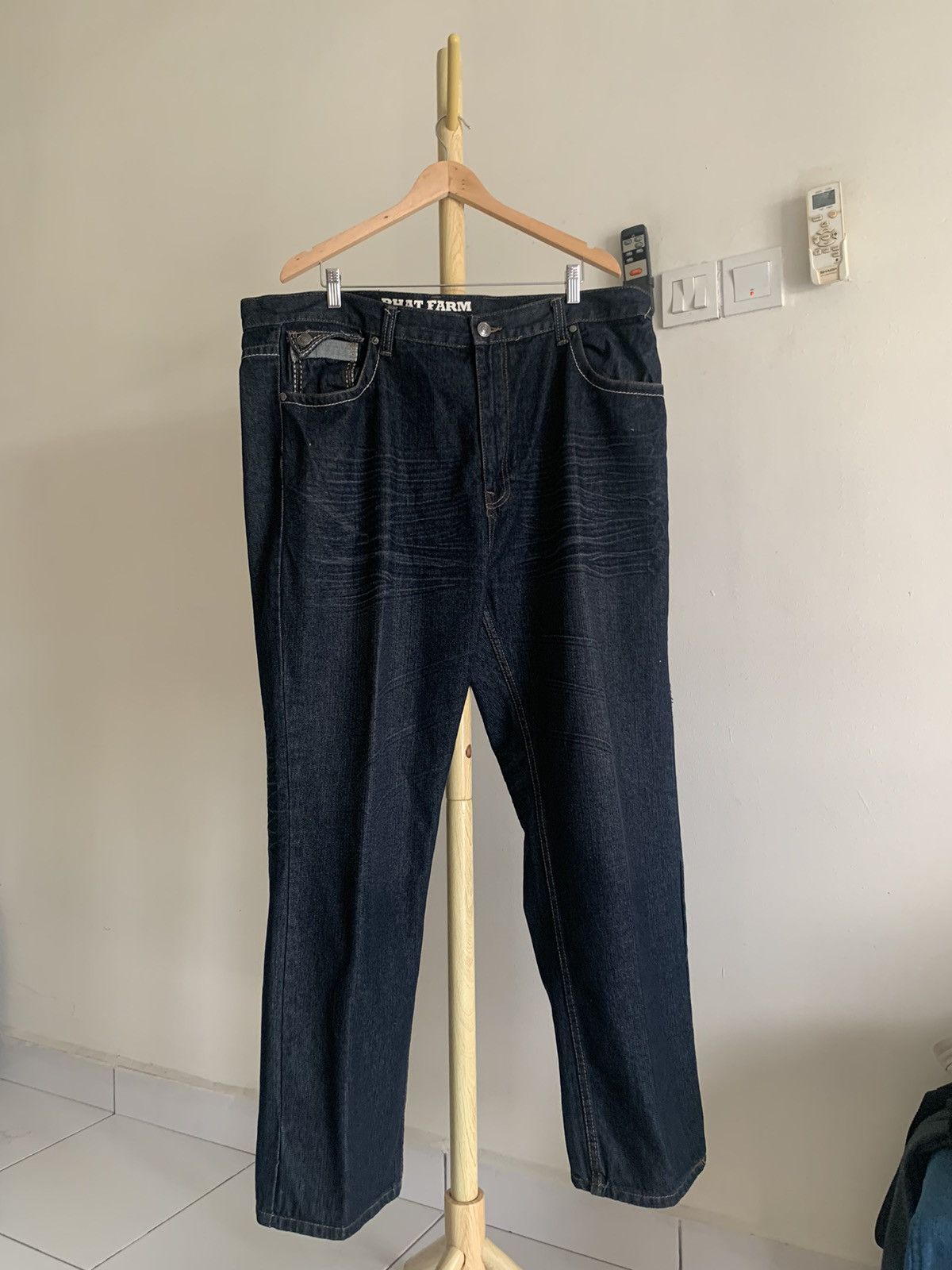 image of Phat Farm Denim Jeans in Dark Blue, Men's (Size 44)