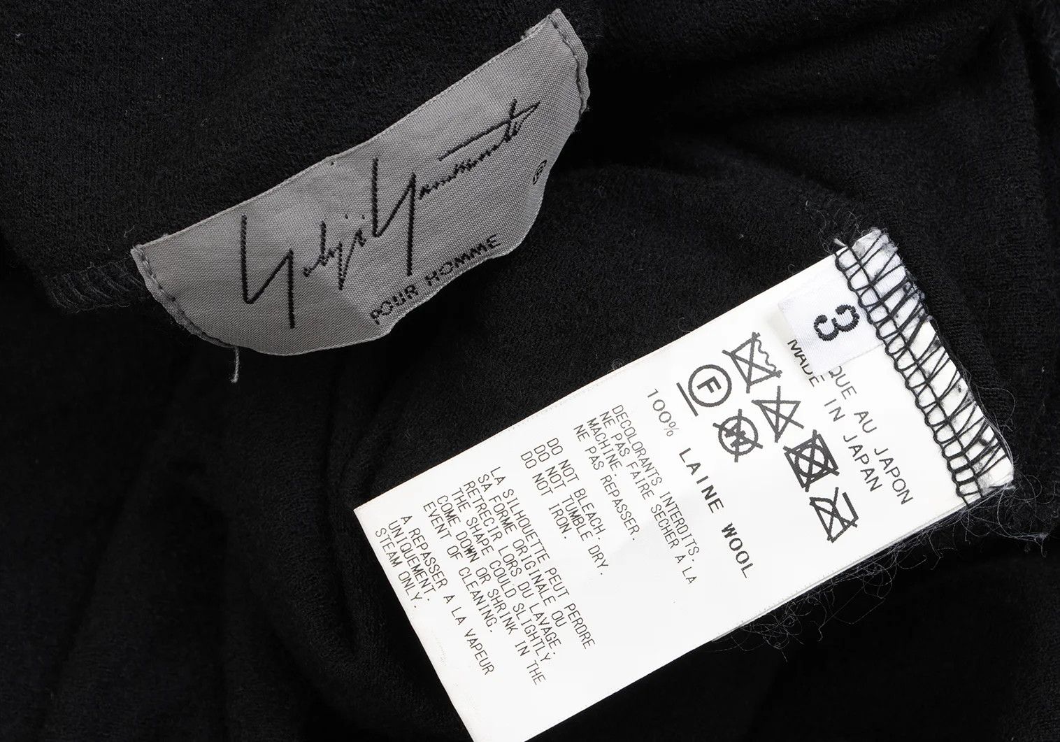 Yohji Yamamoto Yohji Yamamoto Number Embroidered High Neck Long Tee Size US L / EU 52-54 / 3 - 13 Thumbnail
